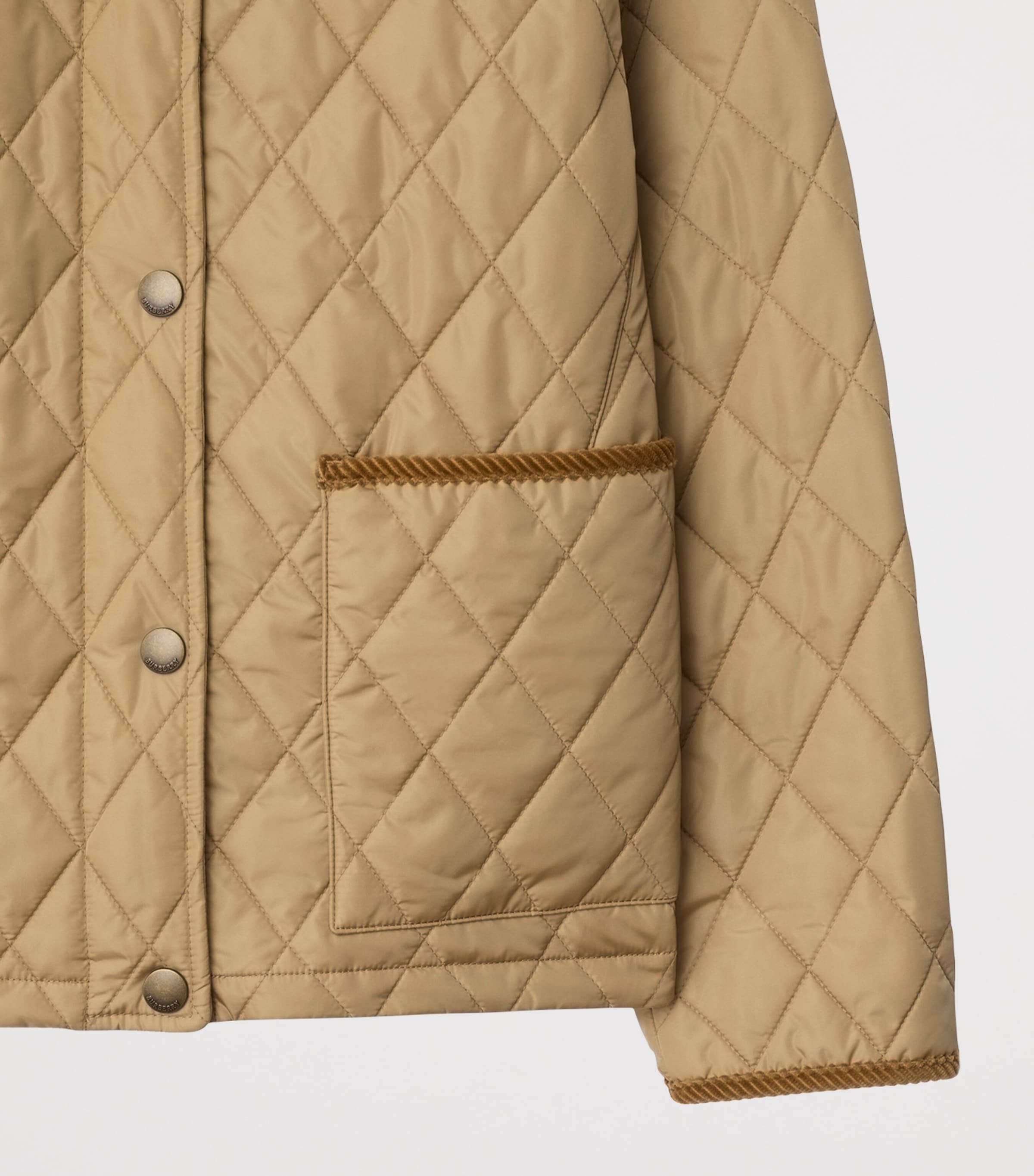Quilted Field Jacket FLAX/SAND IP CHECK Image 6