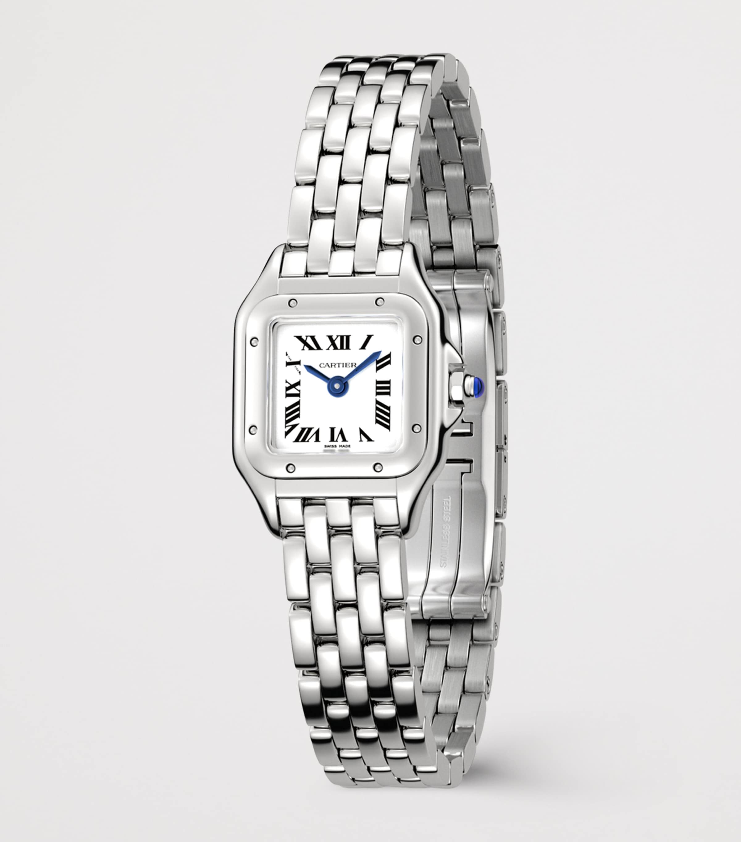 Mini Steel Panthère de Cartier Watch 19mm SILVER Image 7