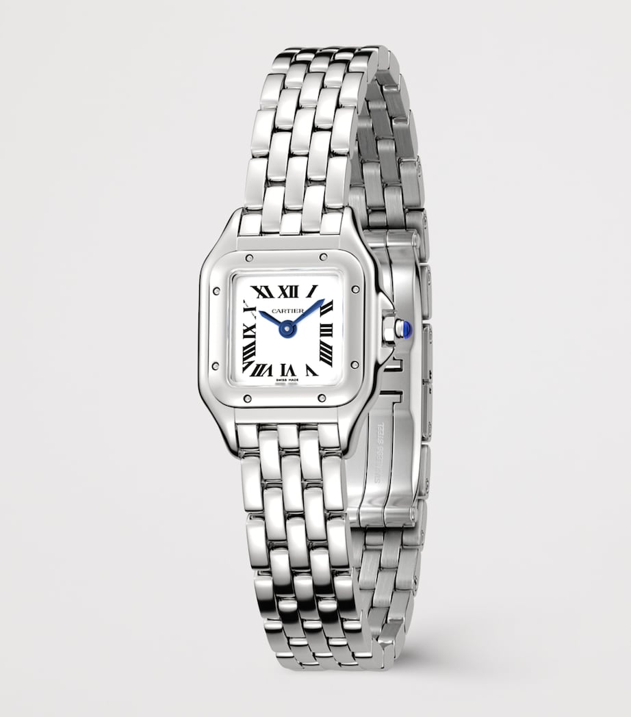 Mini Steel Panthère de Cartier Watch 19mm SILVER Image 7