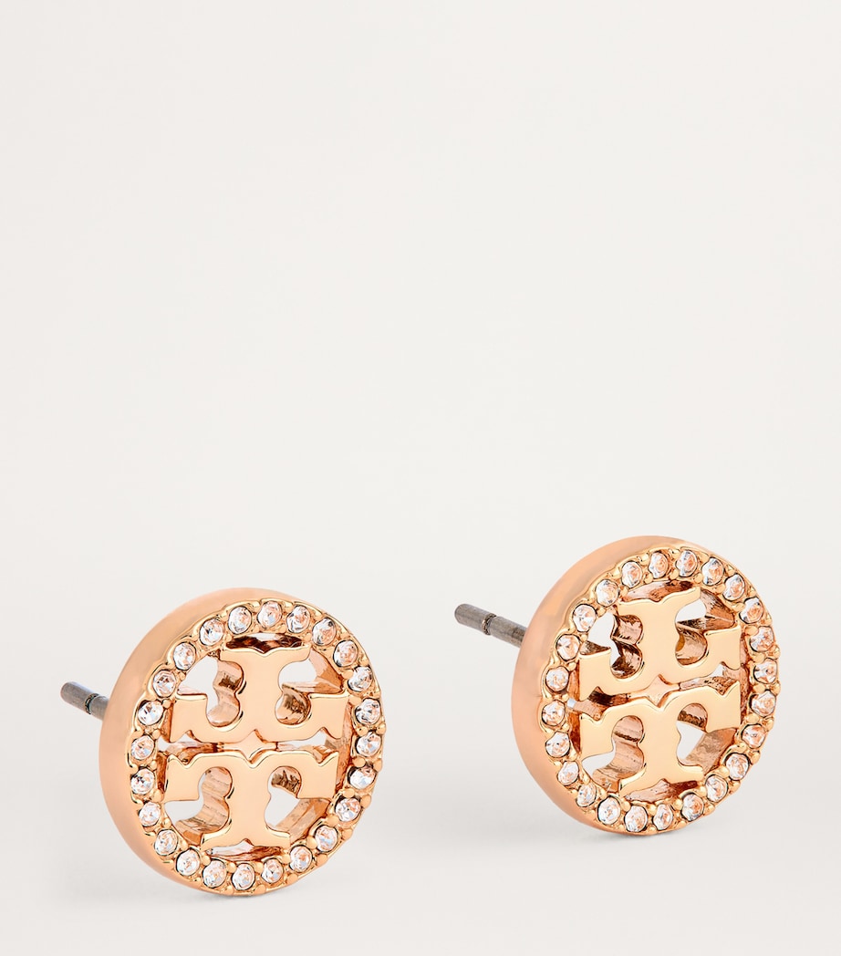 Miller Pavé Studs ROSE GOLD / CRYSTAL Image 3