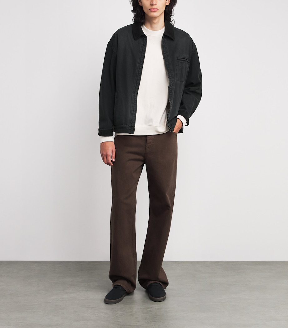 The Row Mens Tarquin Denim Jacket Black Image 2