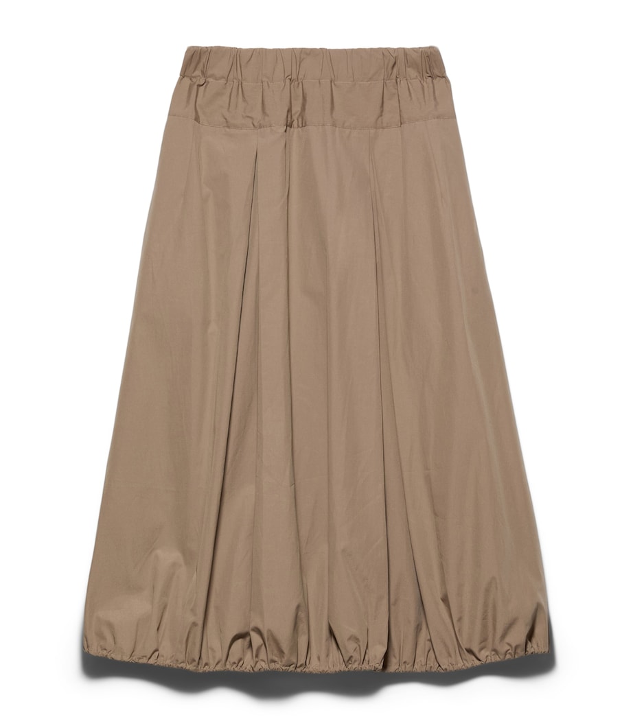MAX&Co. Womens Cotton Midi Skirt Turtledove Image 1