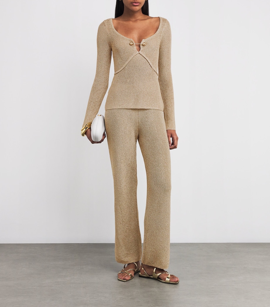 Knitted Lawena Trousers BEACH Image 2