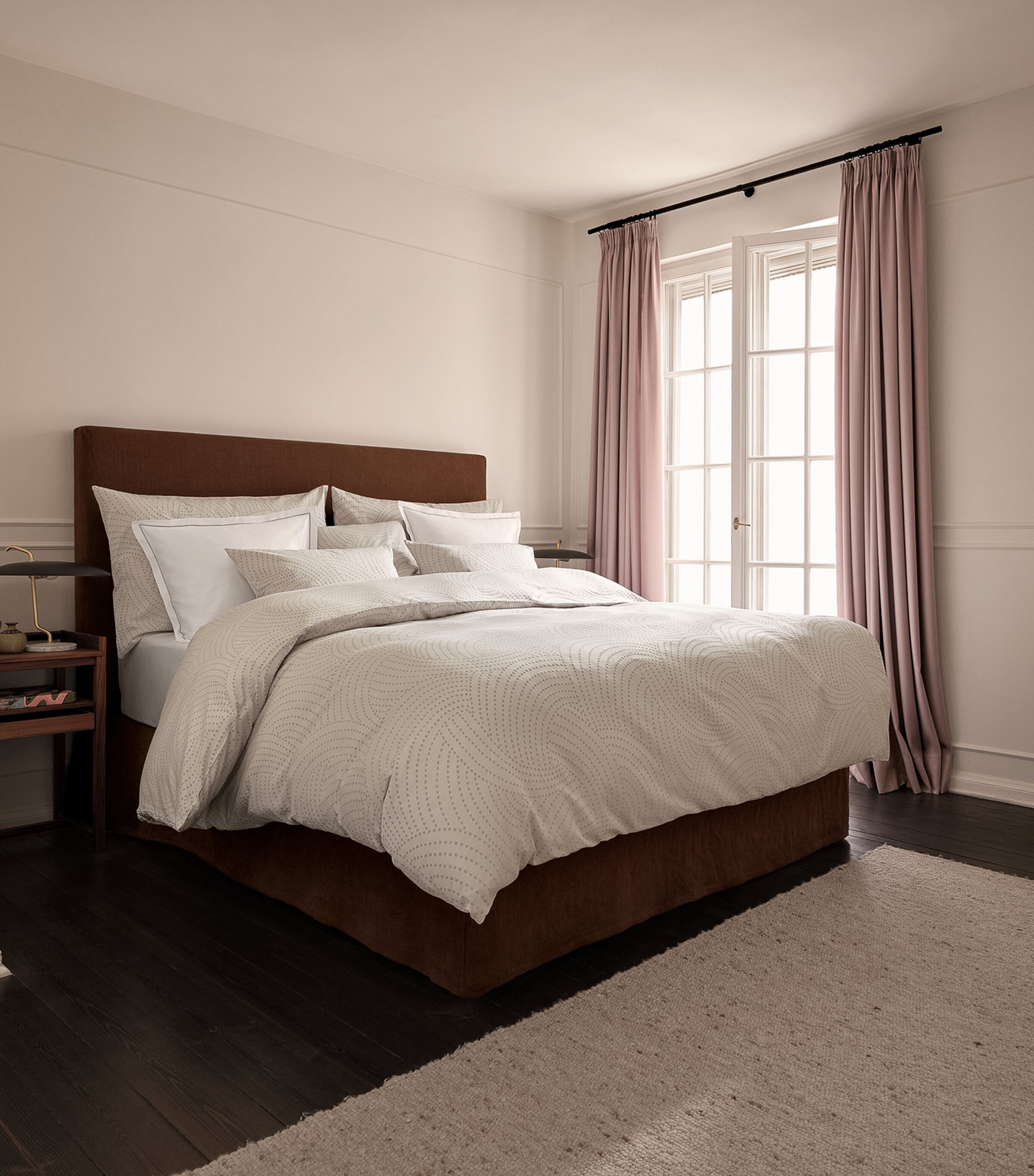 Cotton Yael Super King Duvet Cover (260cm x 220cm) BEIGE Image 4