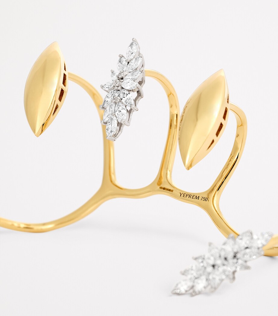 Yeprem Yellow Gold, White Gold and Diamond Handpiece Mixed Gold Image 6