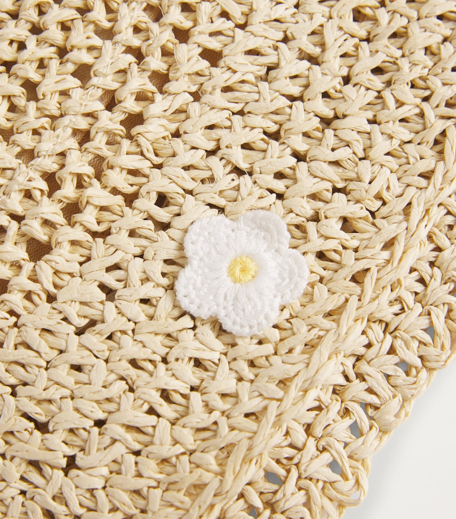Raffia Daisy Bucket Hat NATURAL/WHITE/YELLOW Image 3