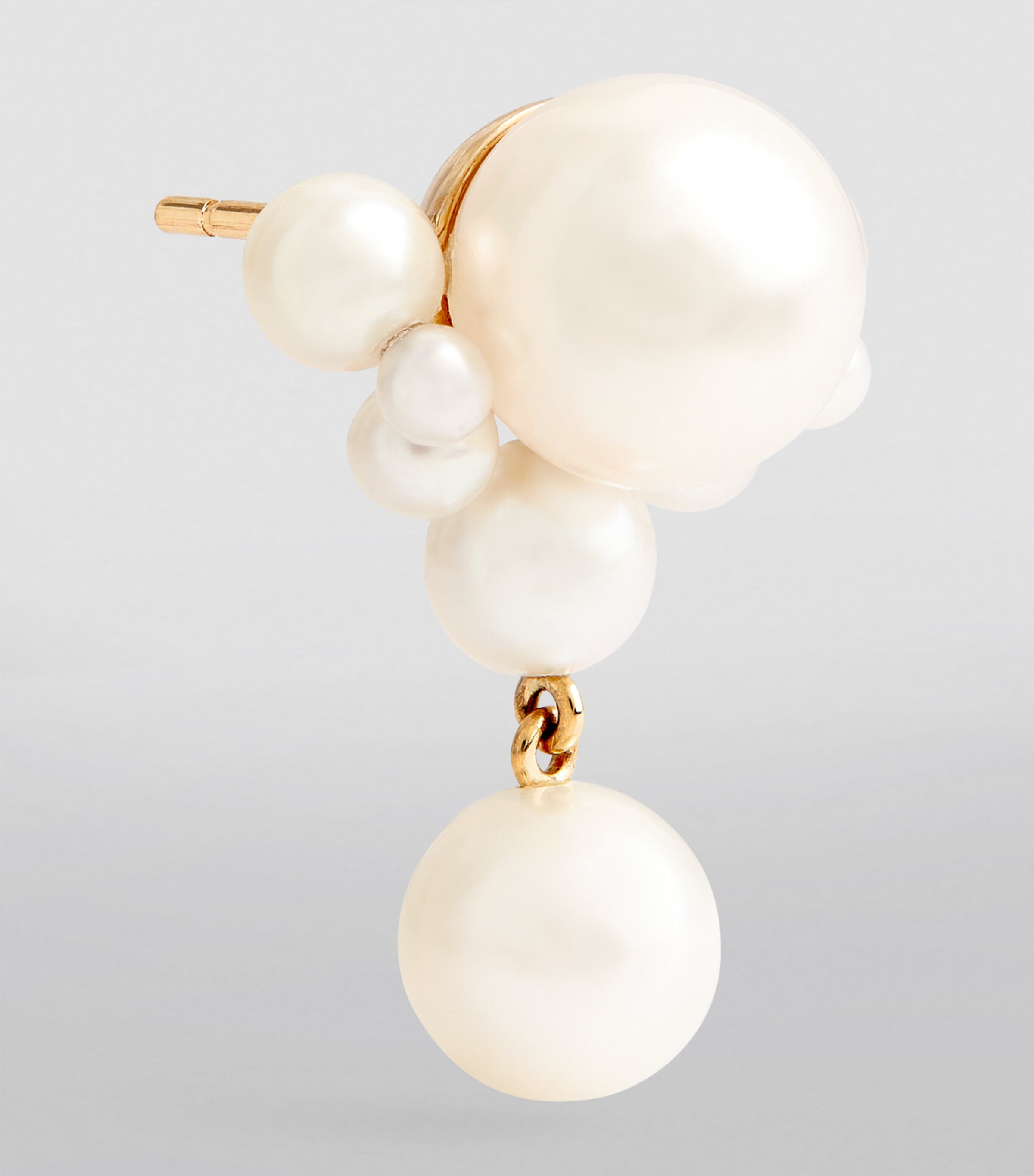 Yellow Gold and Pearl Grande Chambre de Perle Single Earring YELLOW GOLD Image 2