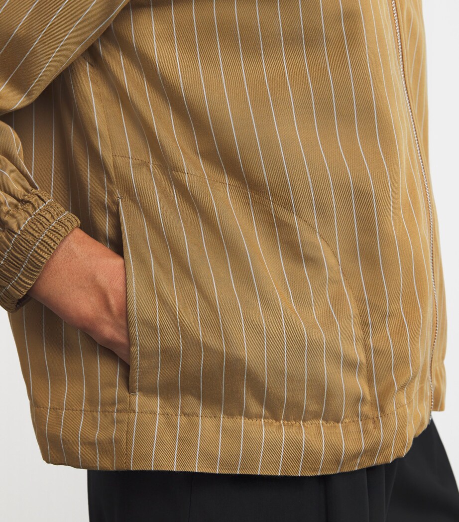 Stripe Bomber Jacket OCHRE Image 6