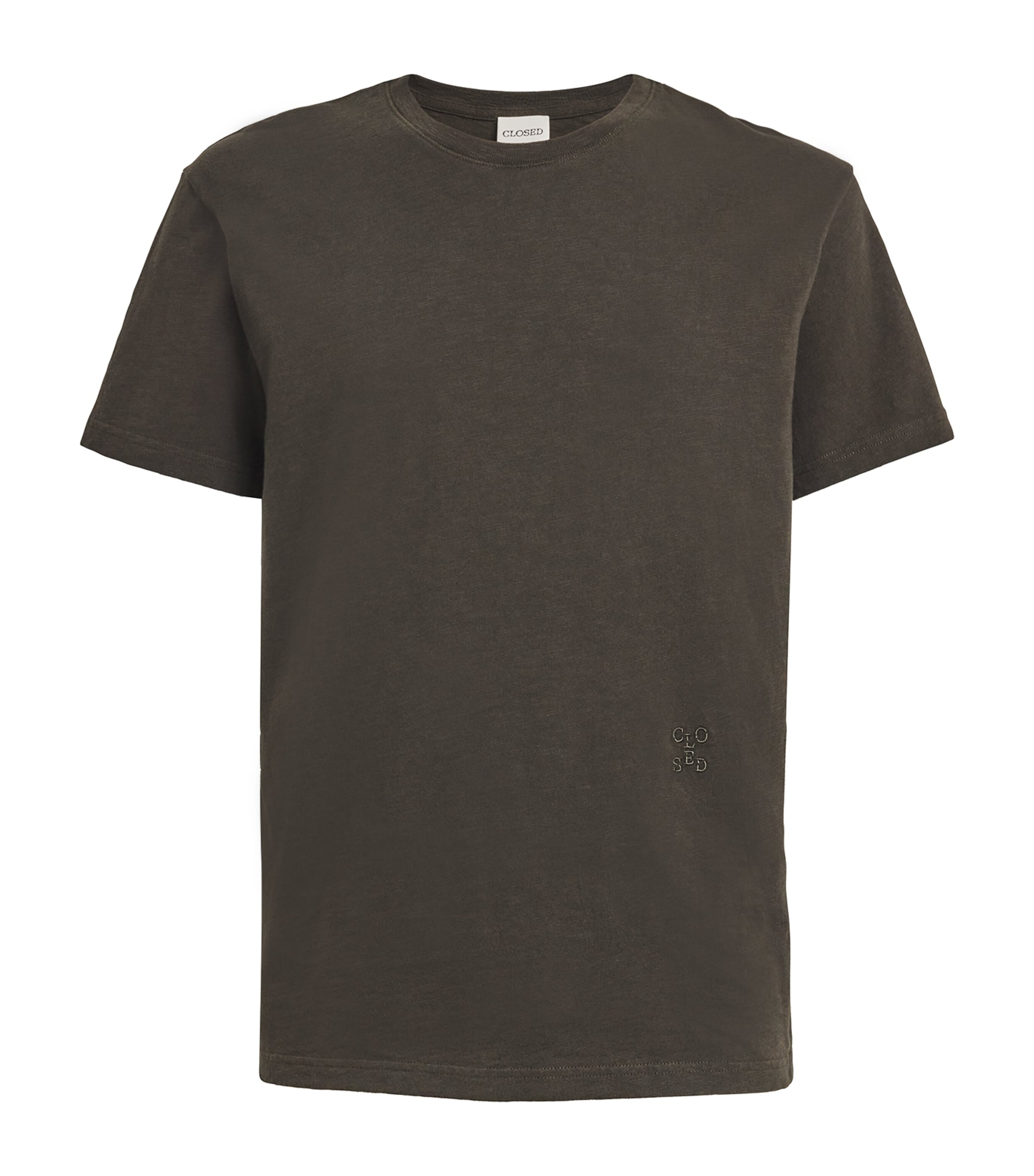 Closed Organic Cotton Logo T-shirt In Grey