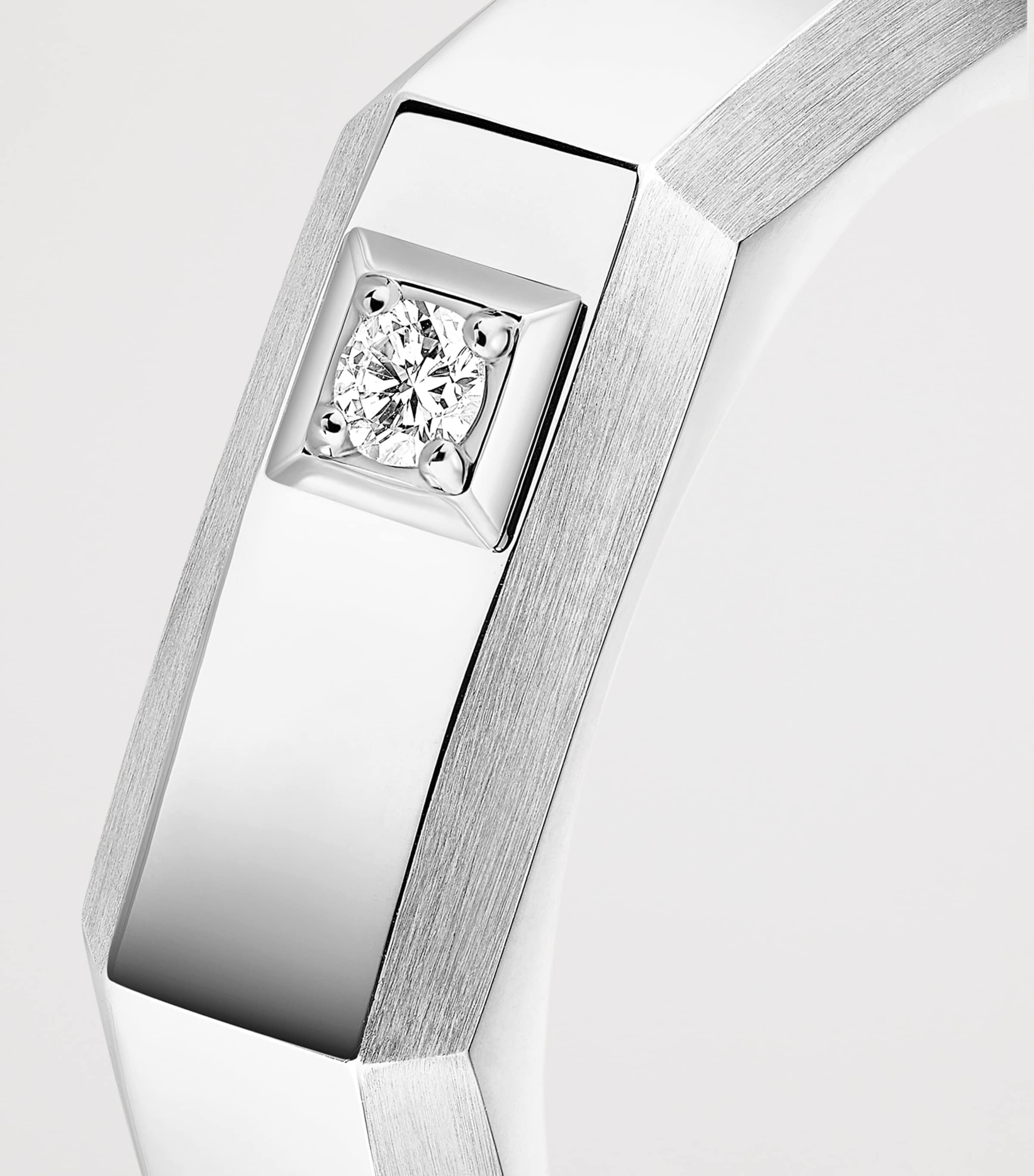 Messika Moderniste White Gold and Diamond Medium Ring White Gold Image 3