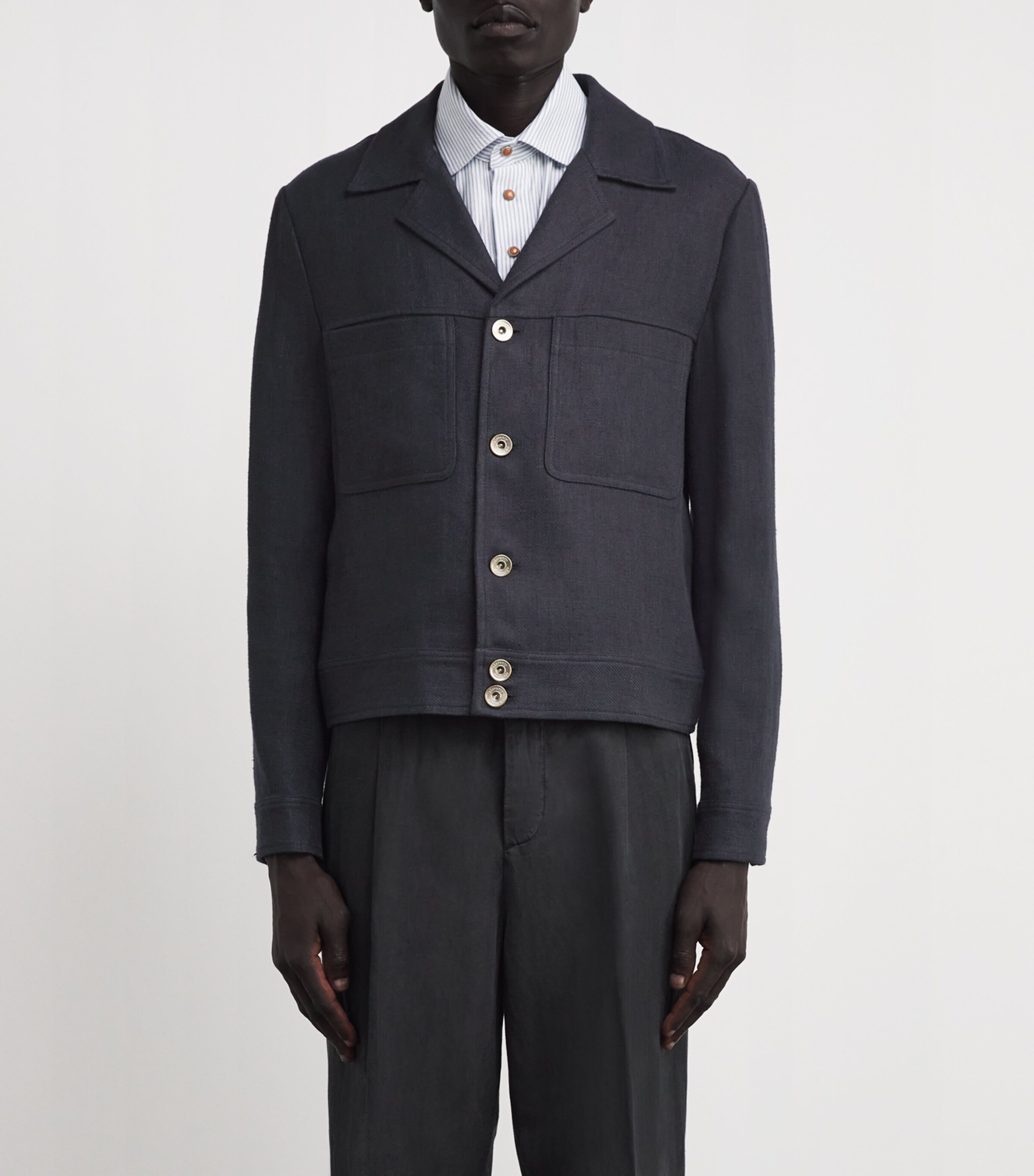 Linen Jacket NERO Image 3