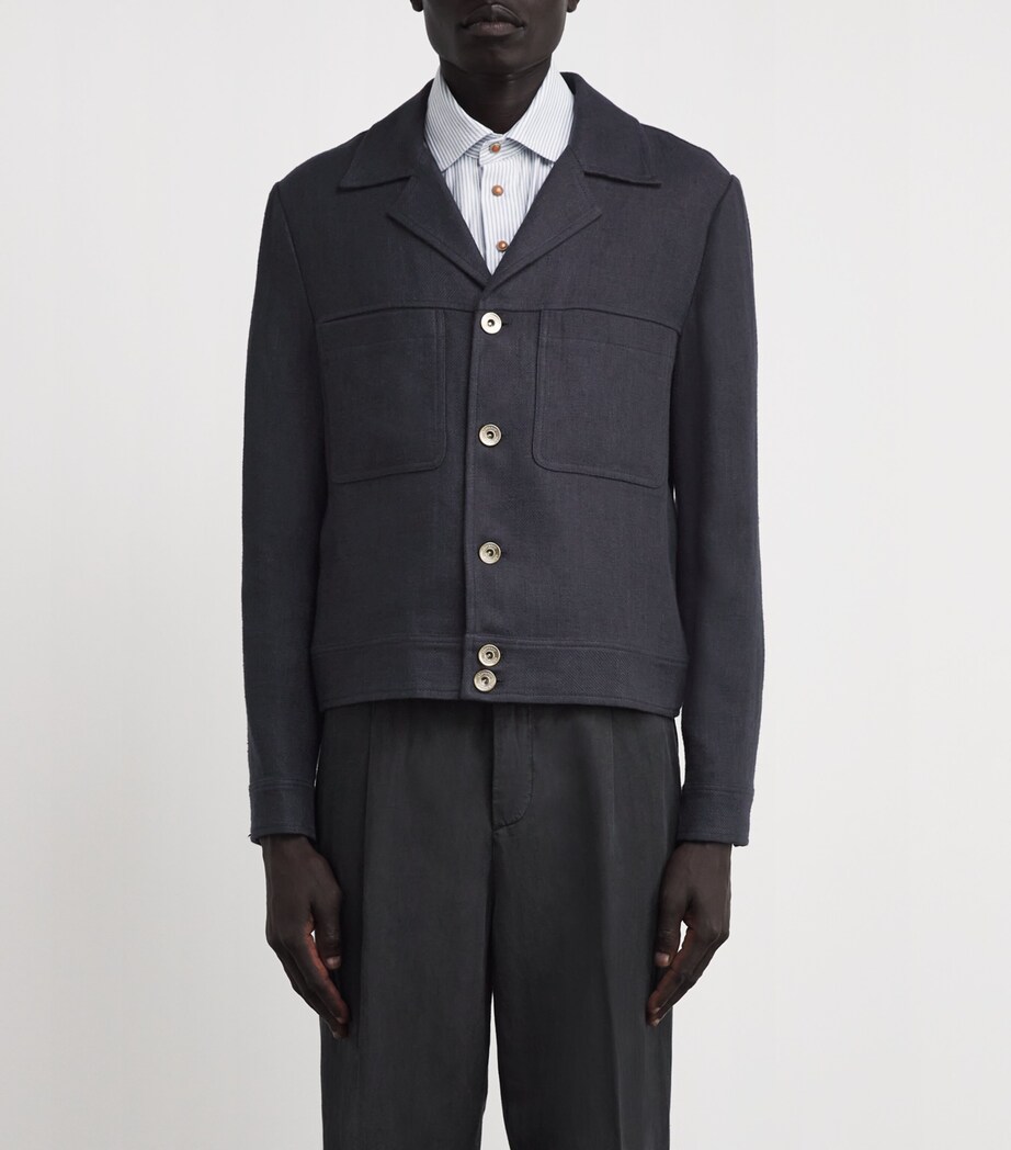 Linen Jacket NERO Image 3