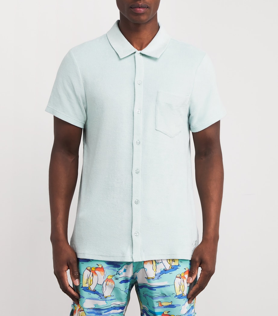 Cotton-Blend Terry Charli Shirt 315-PACIFIC Image 3