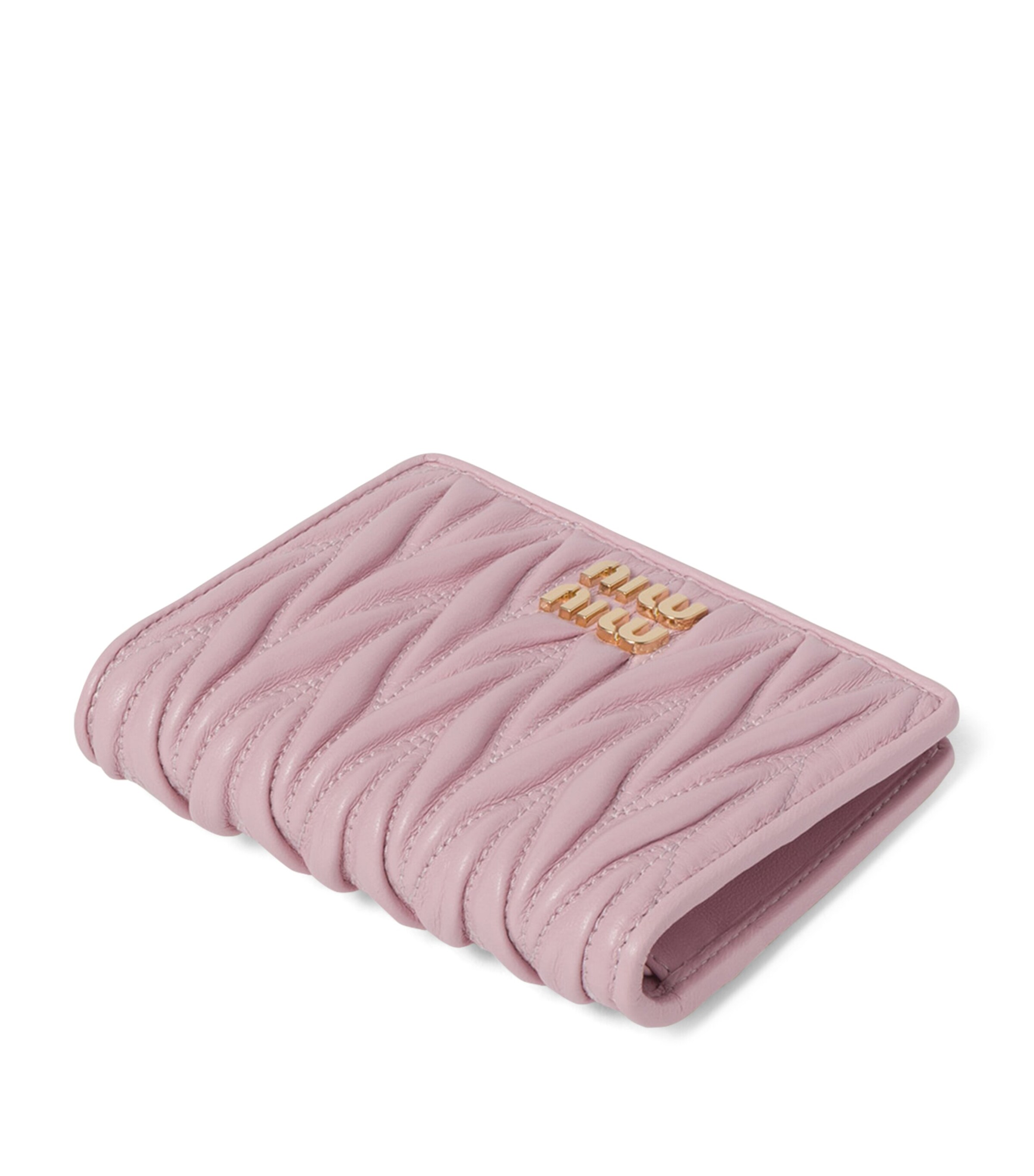 Miu Miu Leather Matelassé Wallet | Harrods UK