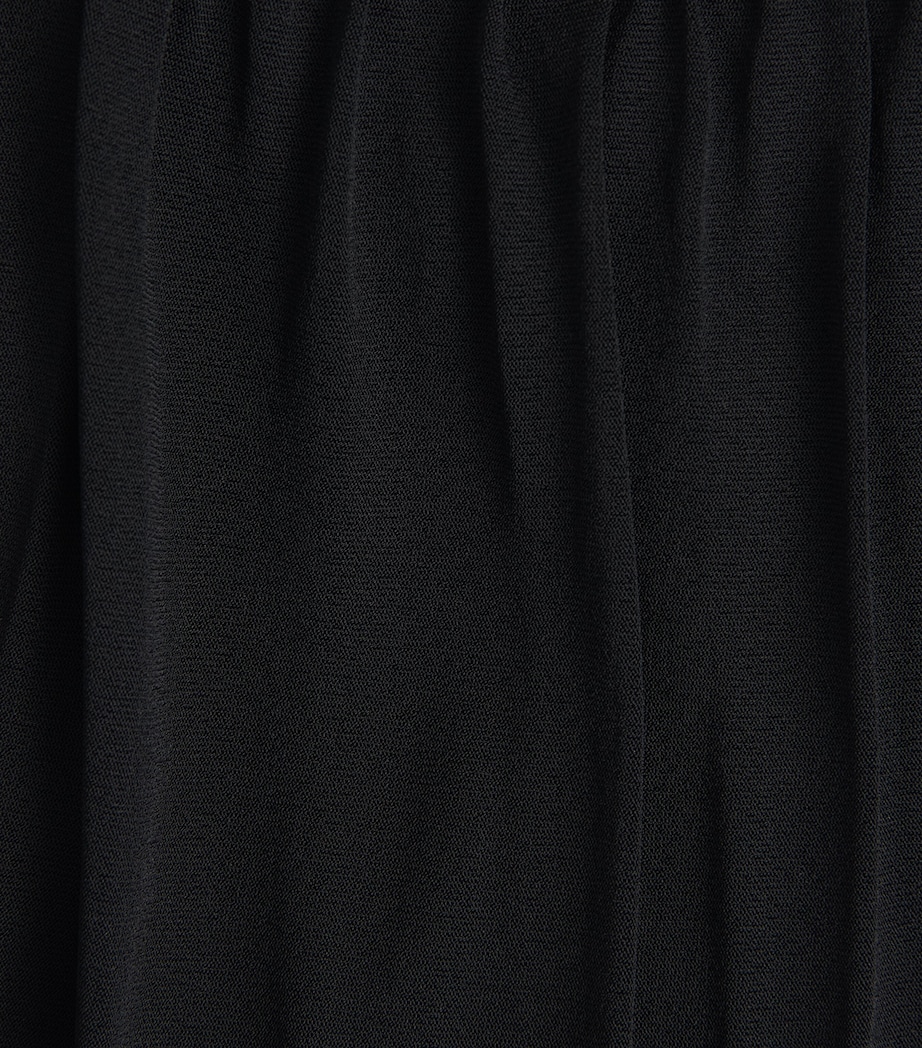 Moré Noir Womens Chiffon Aria Maxi Skirt Black Image 6