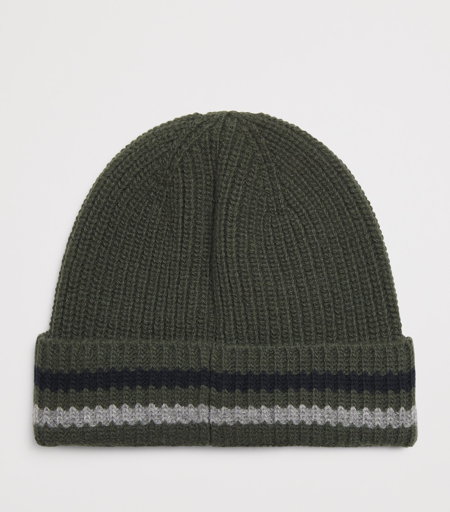 Virgin Wool Logo Patch Beanie 842 Image 2