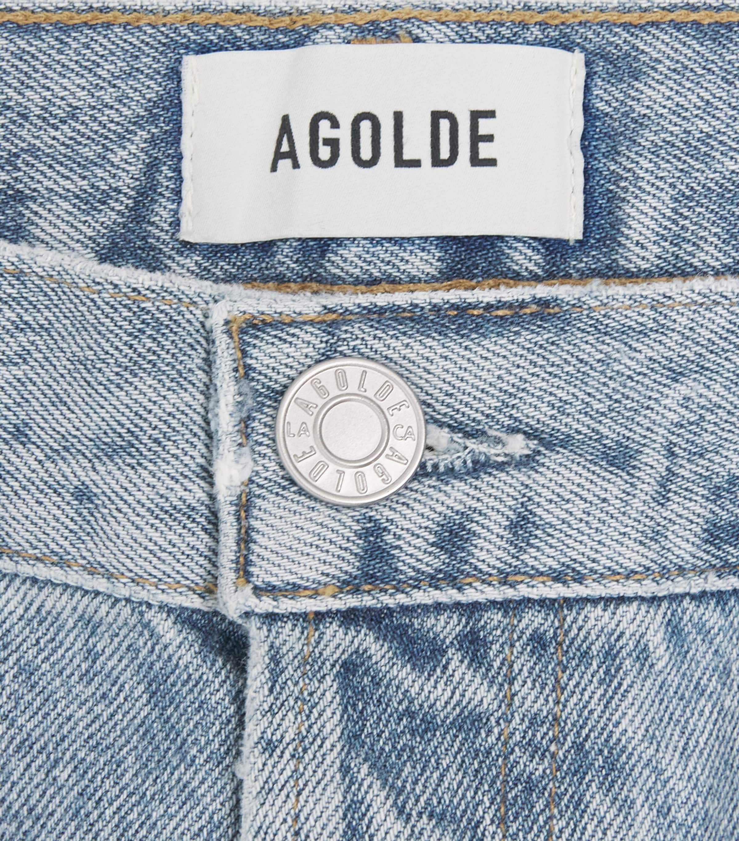 AGOLDE Mens 90's Straight Jeans Force (vint Marbled) Image 5