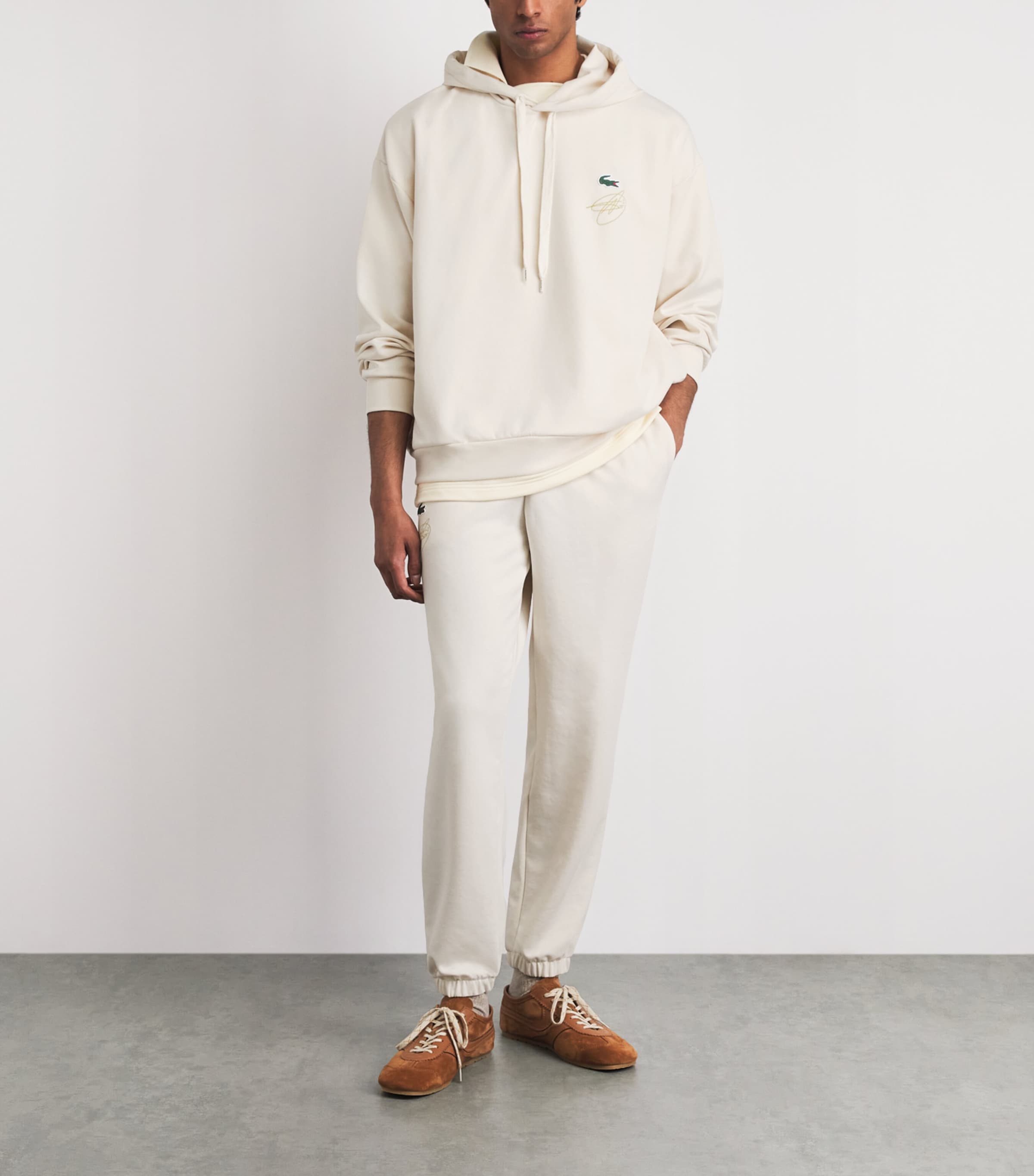 Lacoste Mens x Novak Djokovic Tennis Heritage Hoodie Xfj Lapland Image 2