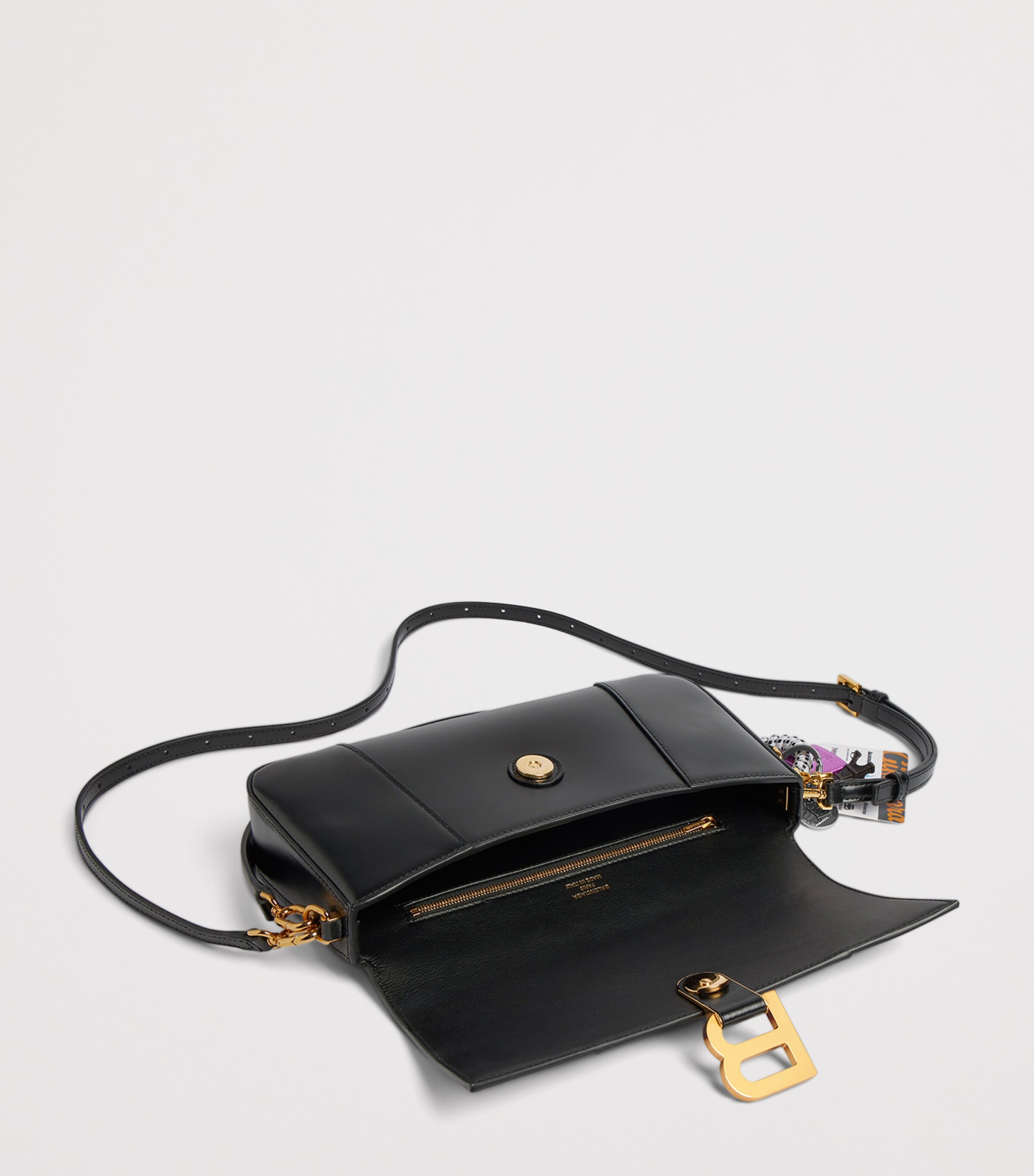 Balenciaga Leather Hourglass Sling Top-Handle Bag Image 6