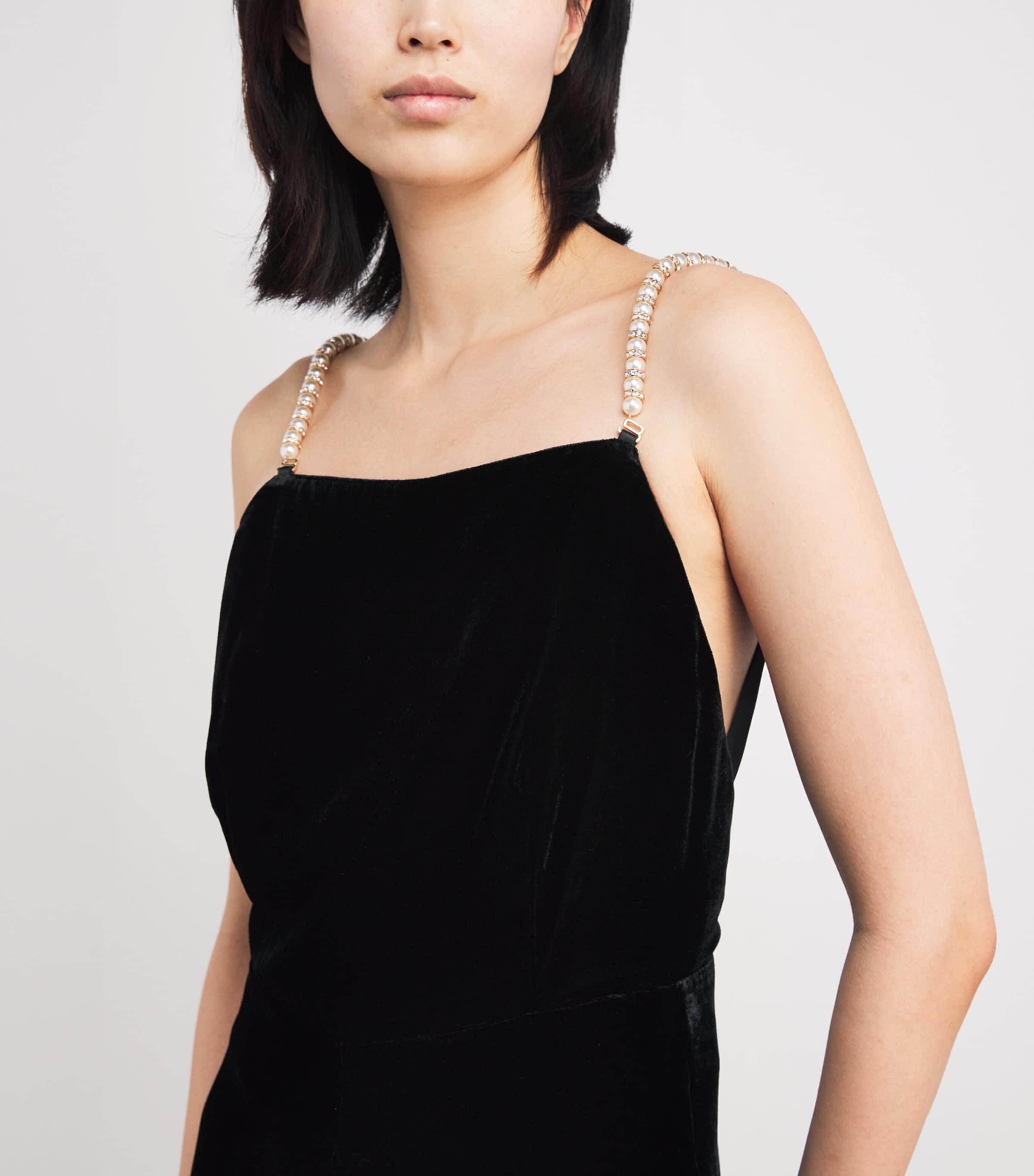 Velvet Jumpsuit BLACK Image 4