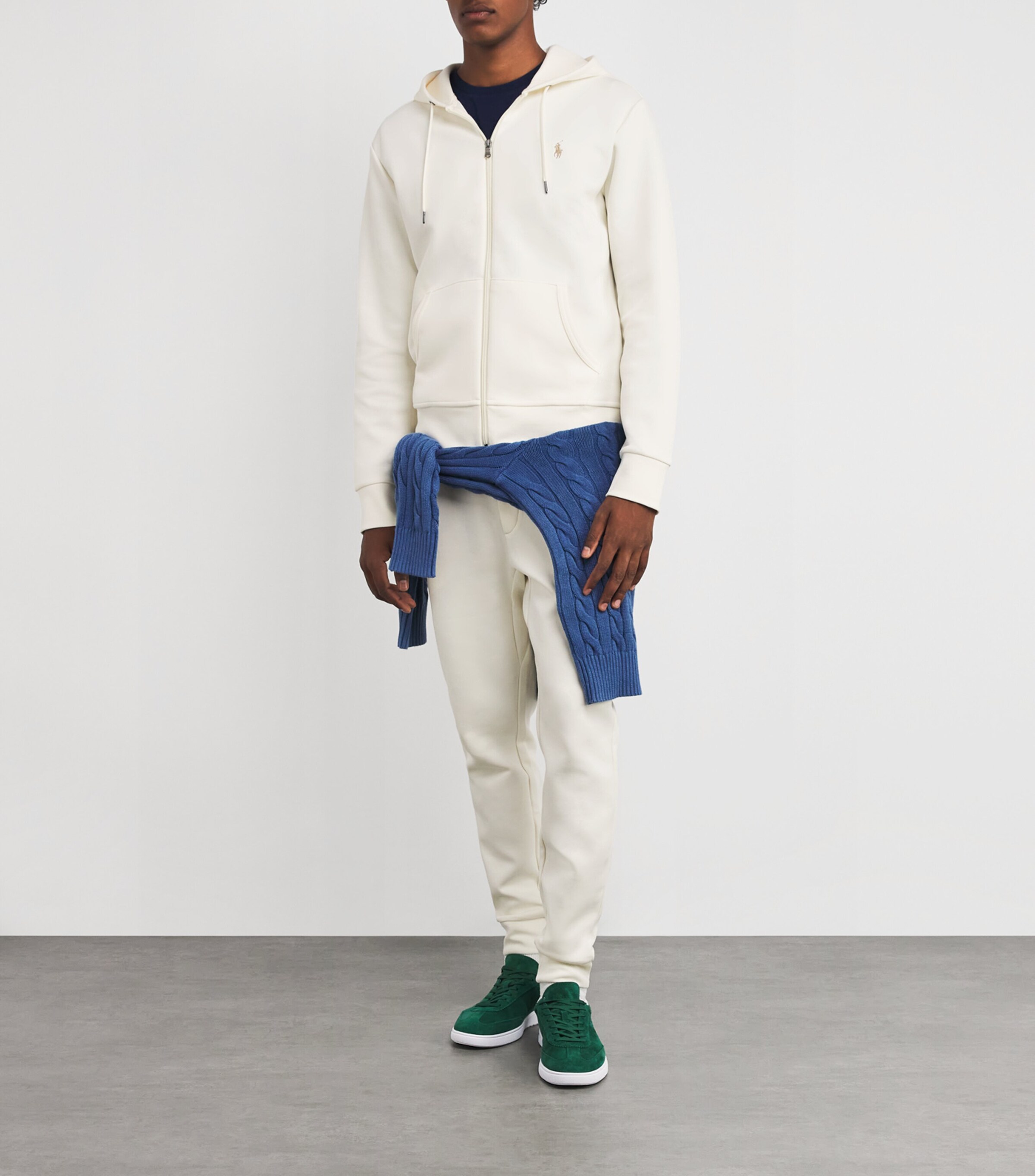 Polo Ralph Lauren Ivory Polo Pony Zip-Up Hoodie | Harrods US