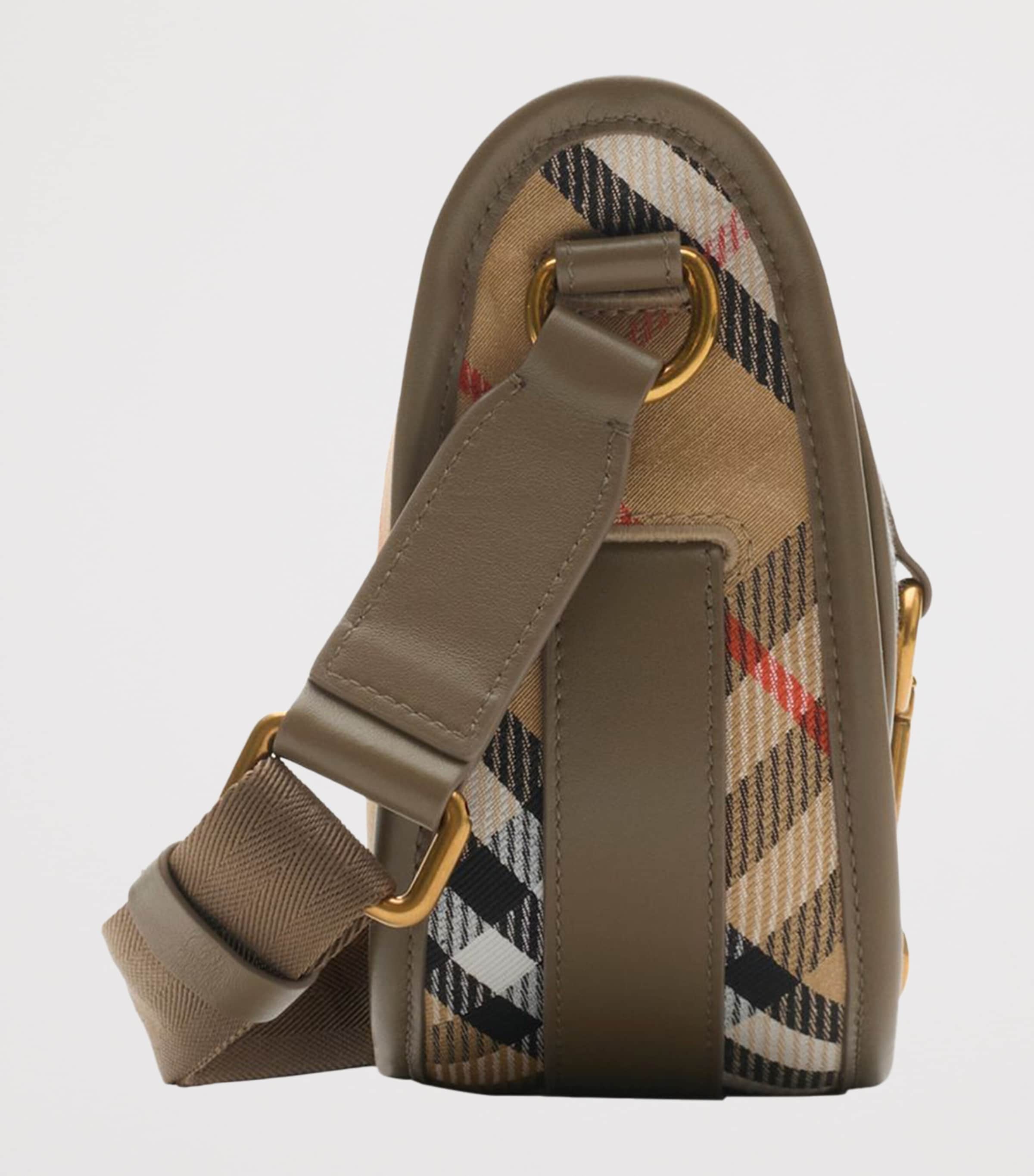 Mini Check B Clip Messenger Bag SAND Image 4