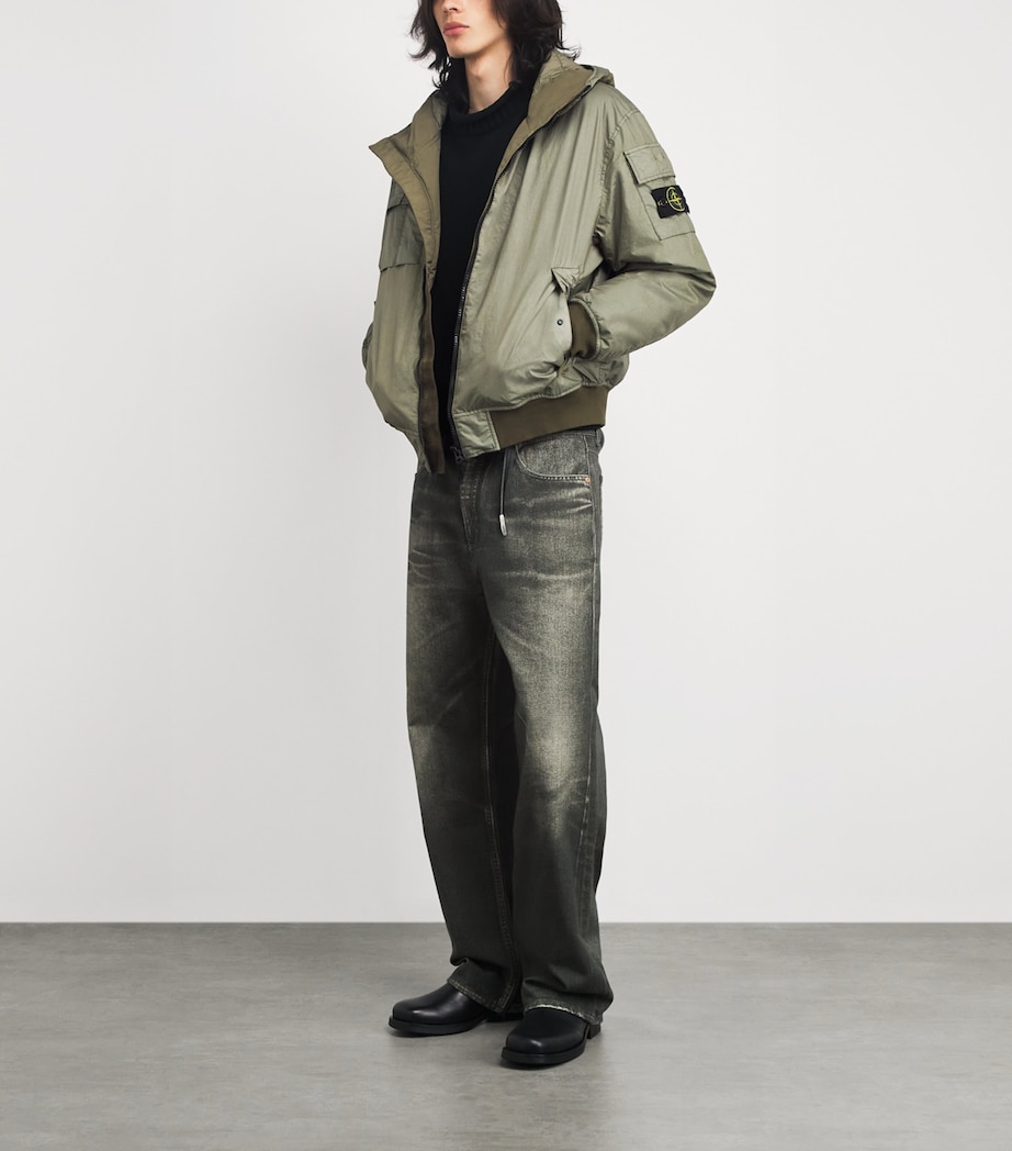 Water-Resistant Nylon Bomber Jacket V005G Image 2