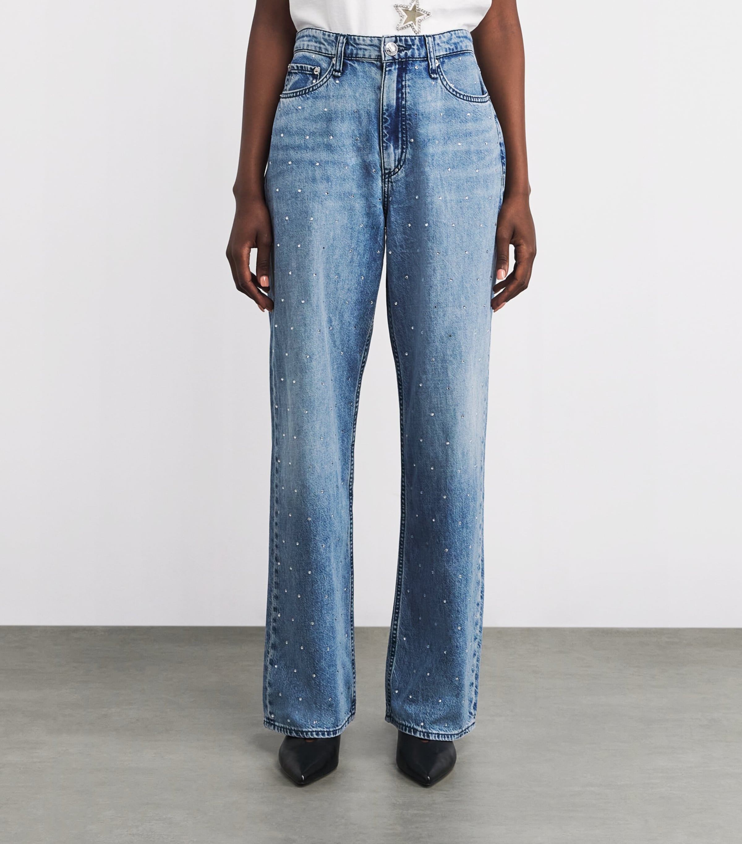 Embellished Logan Wide-Leg Jeans 750 MARGOJEWEL Image 3