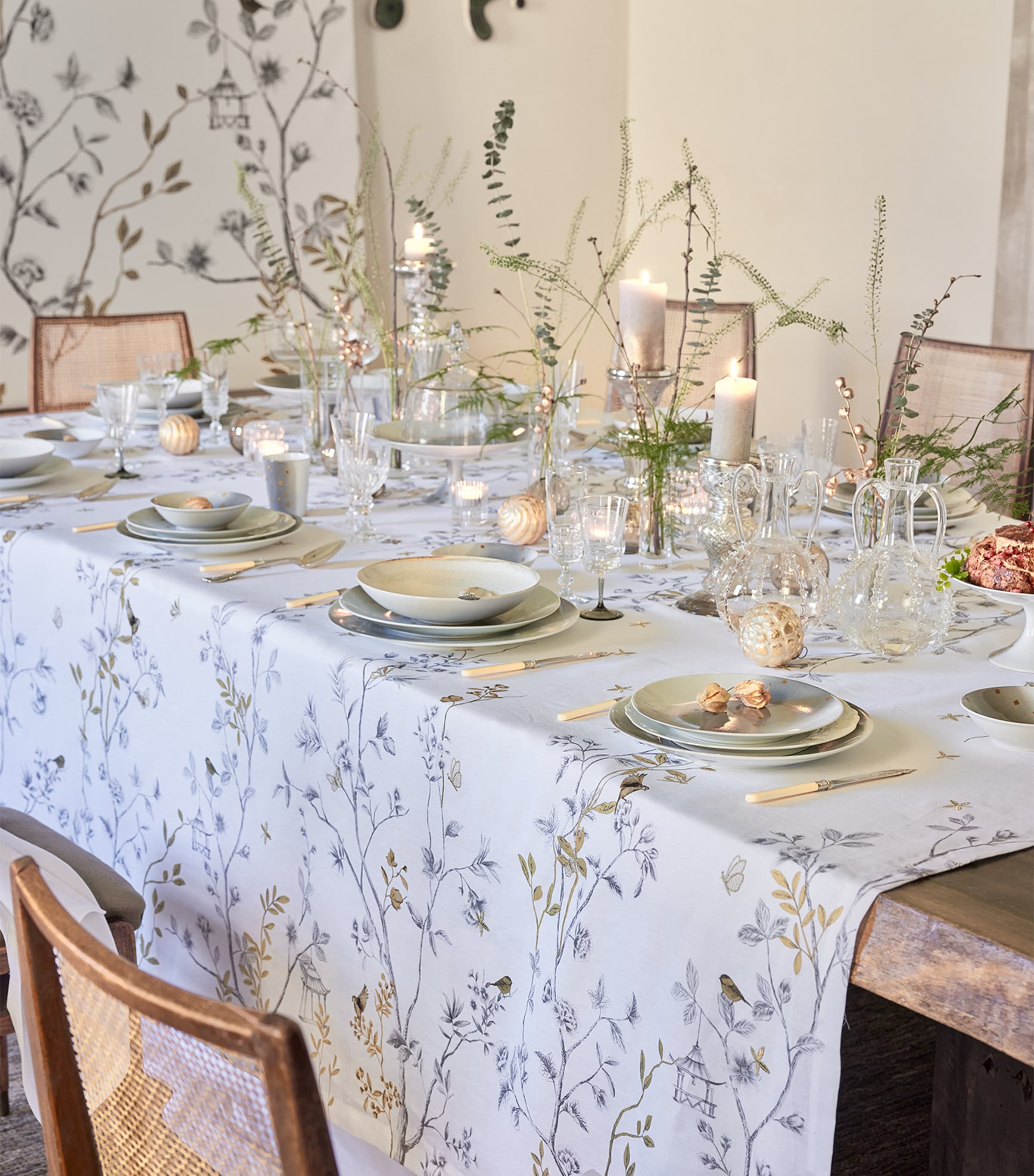 Linen Botanical Tablecloth (170cm x 250cm) WHUGE SR Image 4
