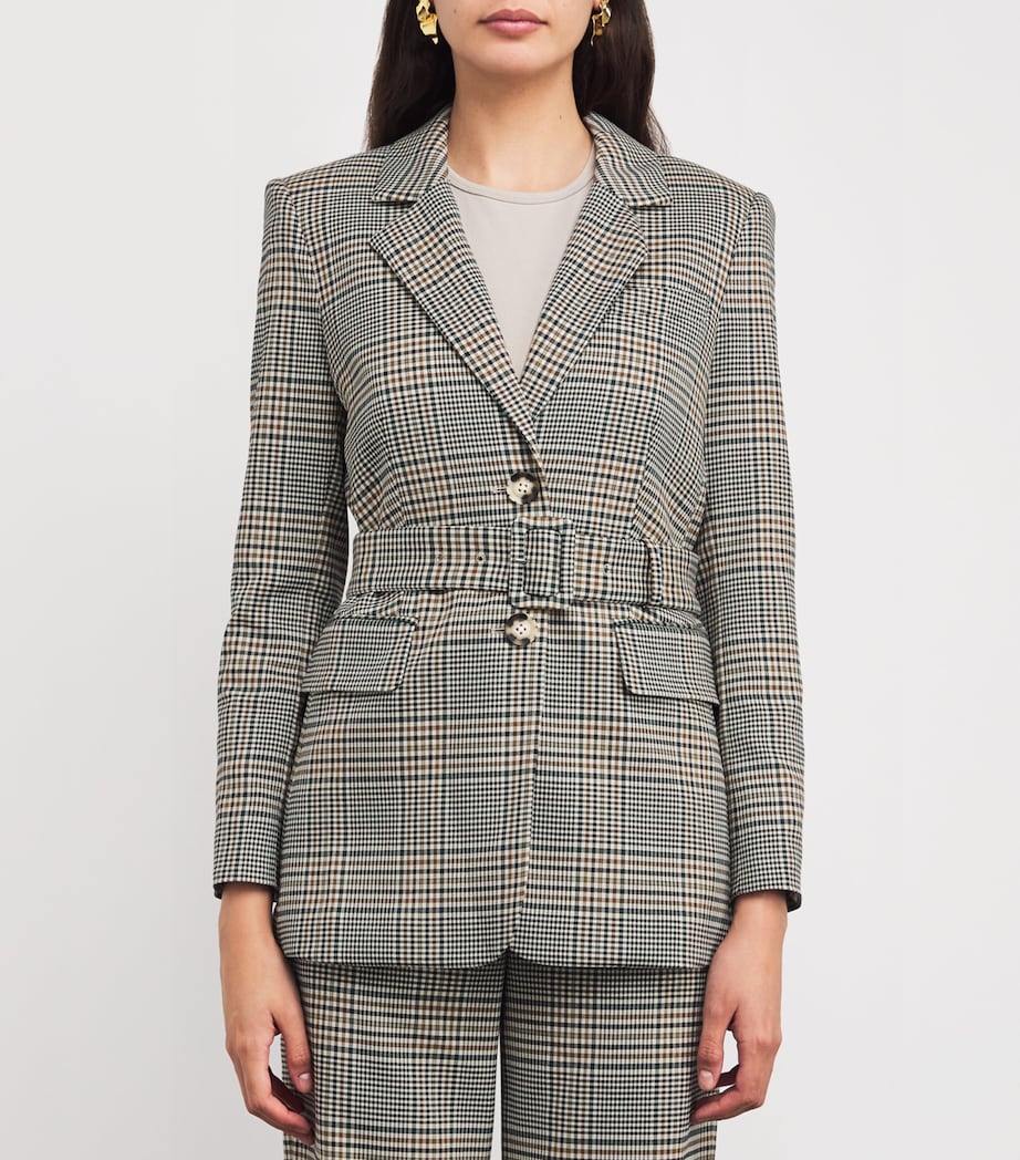 Check Miller Dickey Jacket ECRU/GREEN MULT Image 3