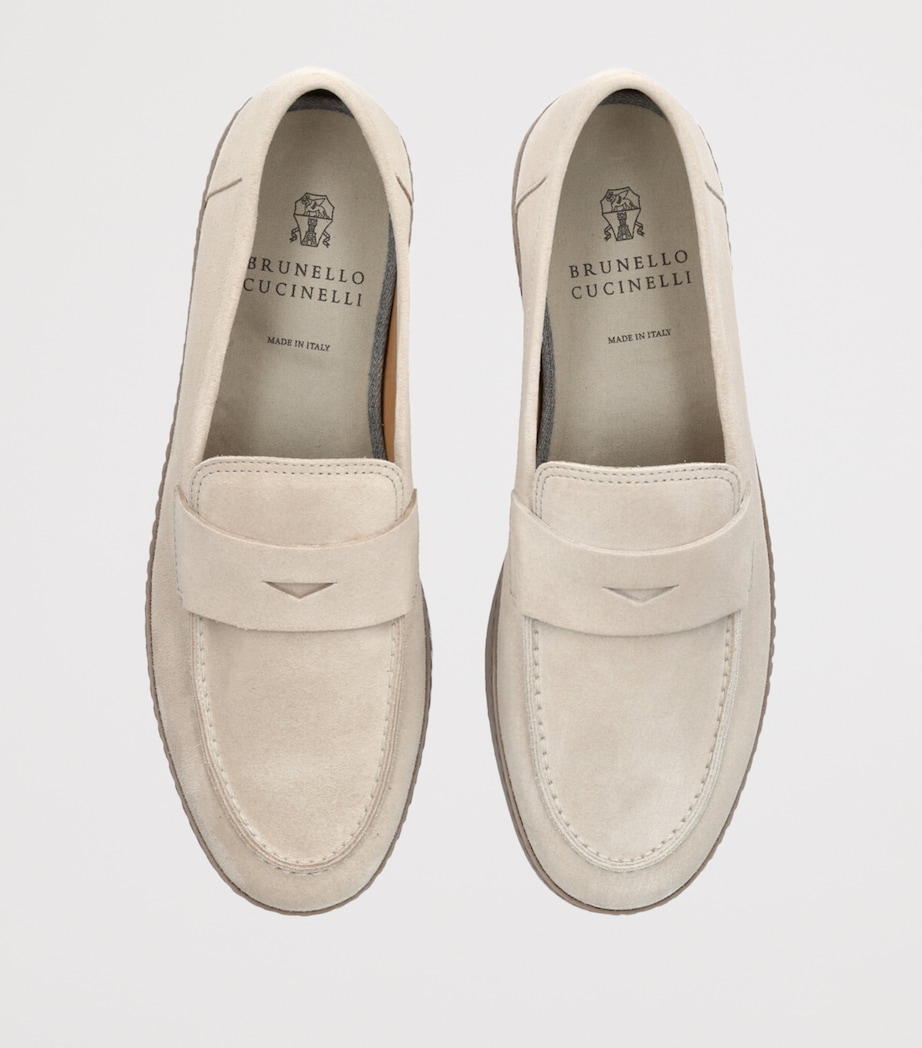 Suede Loafer Sneakers BEIGE Image 4