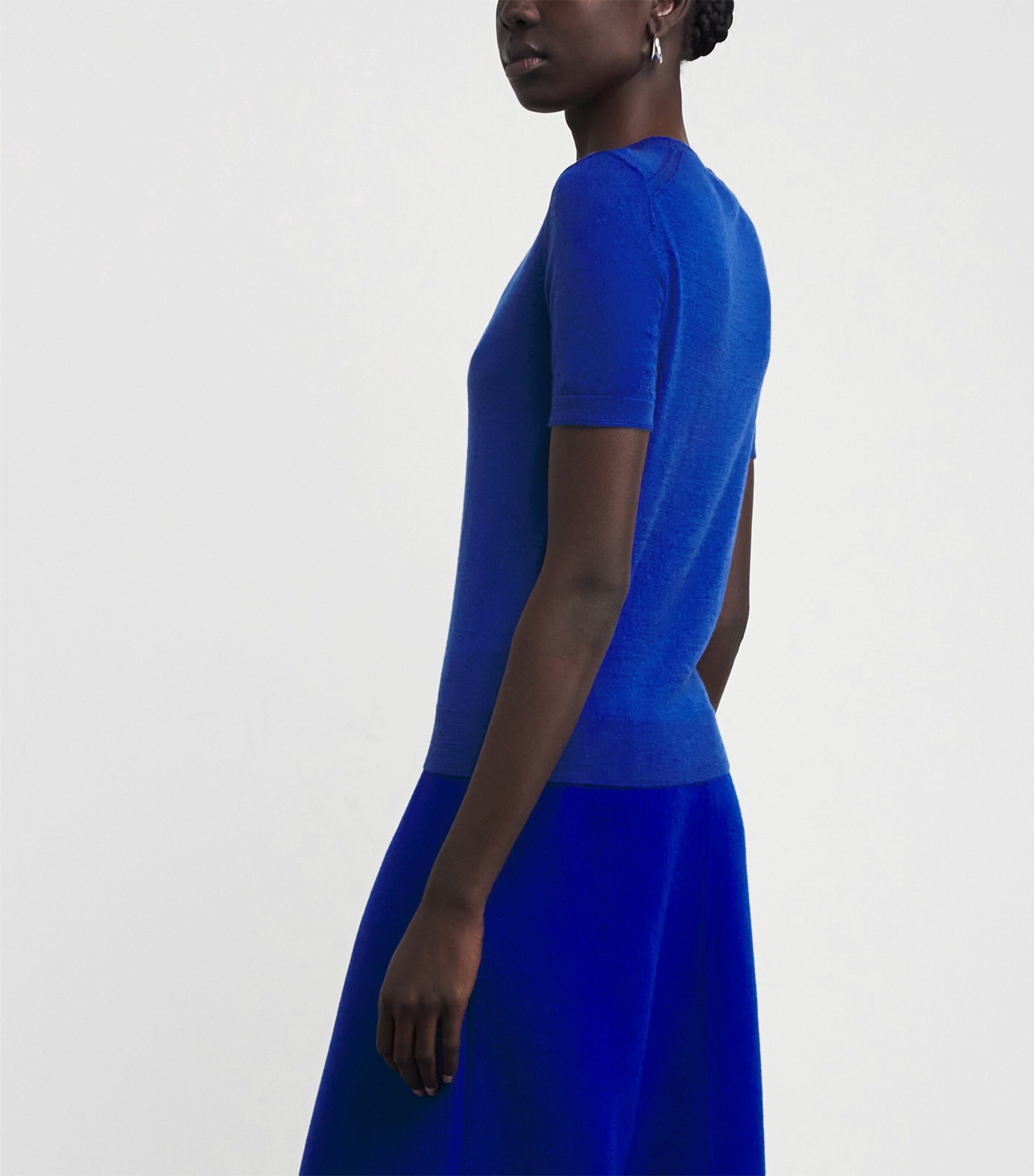 Cashmere Crew-Neck Sweater GALAXY BLUE Image 4