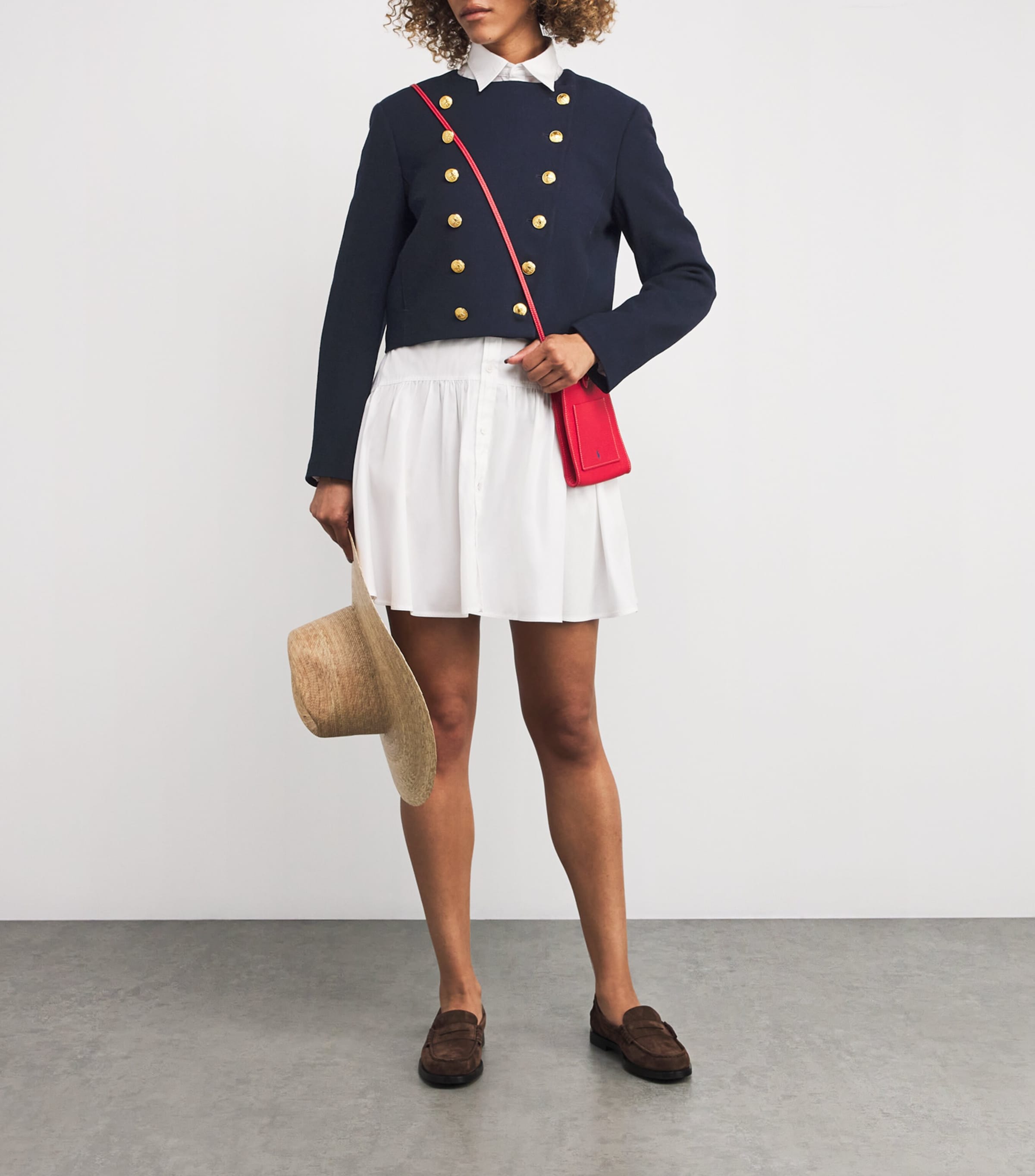 Wool Button-Detail Jacket NAVY Image 2