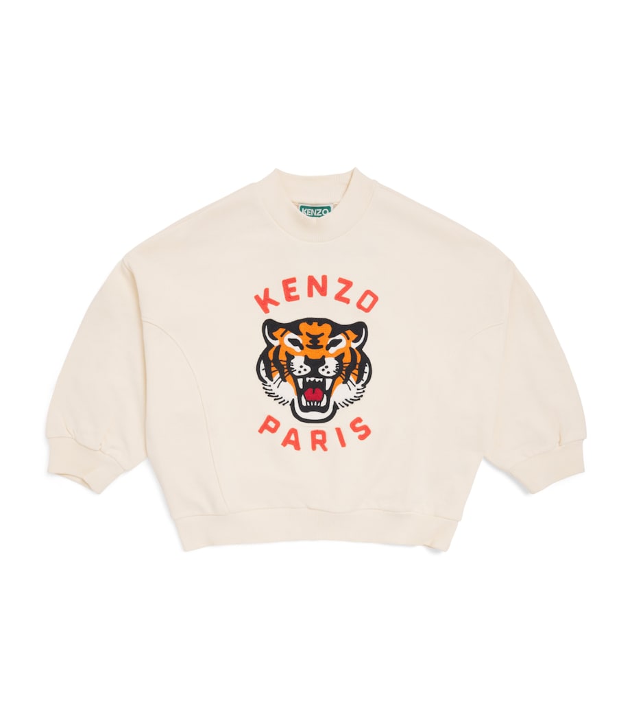 Kenzo Kids Cotton Tiger Oversized Sweatshirt (2-14 Years) Image 1