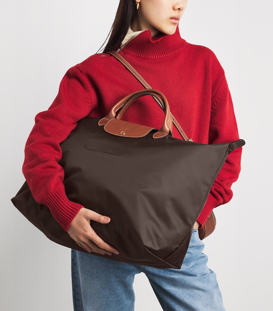 Longchamp Large Le Pliage Original Travel Bag Moka Image 4