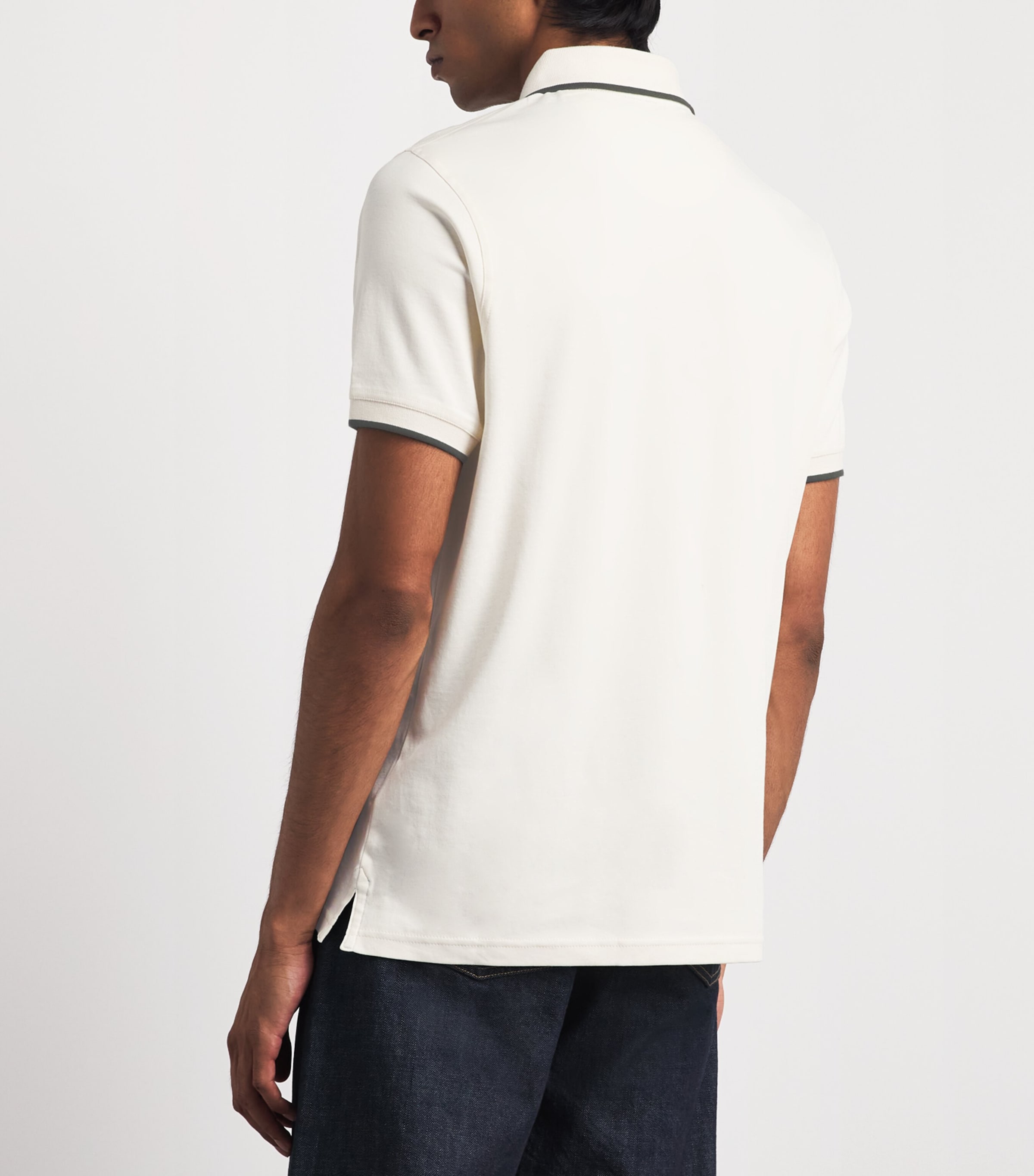 Barbour Mens Callock Polo Shirt Whisper White Image 5