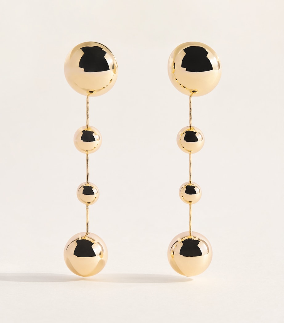 Carolina Herrera Sphere Drop Earrings Gold Image 1