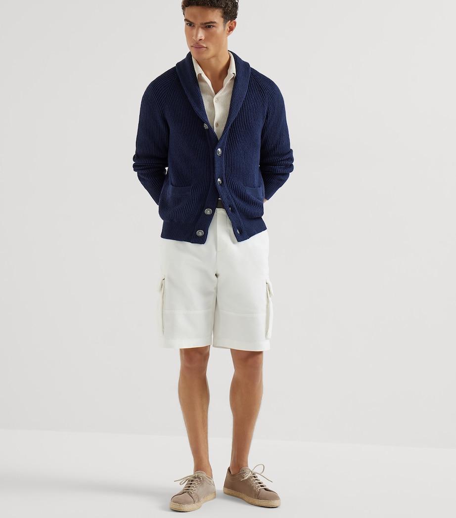 Cotton English Rib Cardigan C2425 Image 5