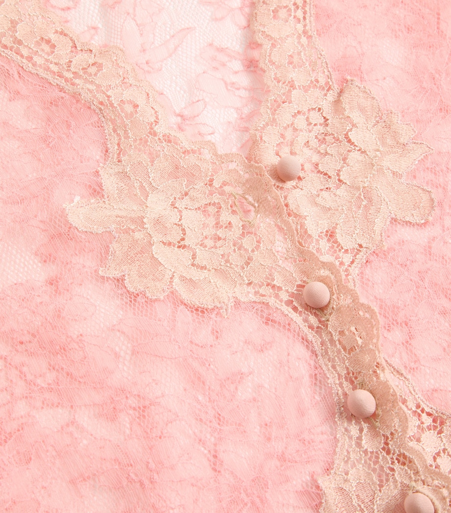 Valentino Womens Lace V-Neck Cardigan Image 8