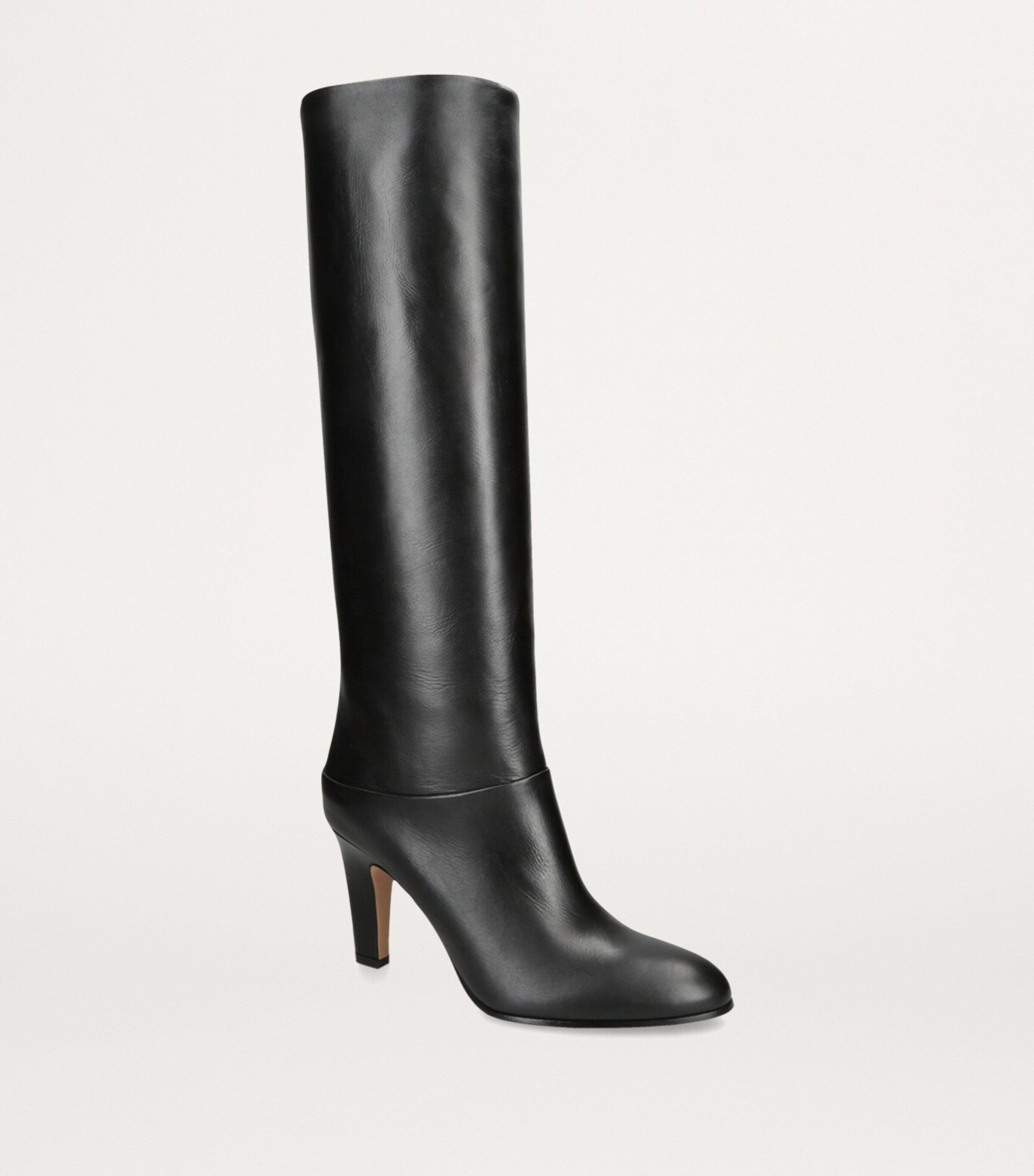 Chloé Leather Eve Knee-High Boots 85 Black Image 3