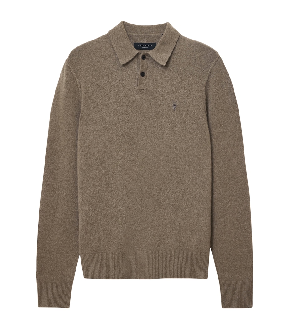 Statten Polo Sweater DUSKY GREEN Image 1