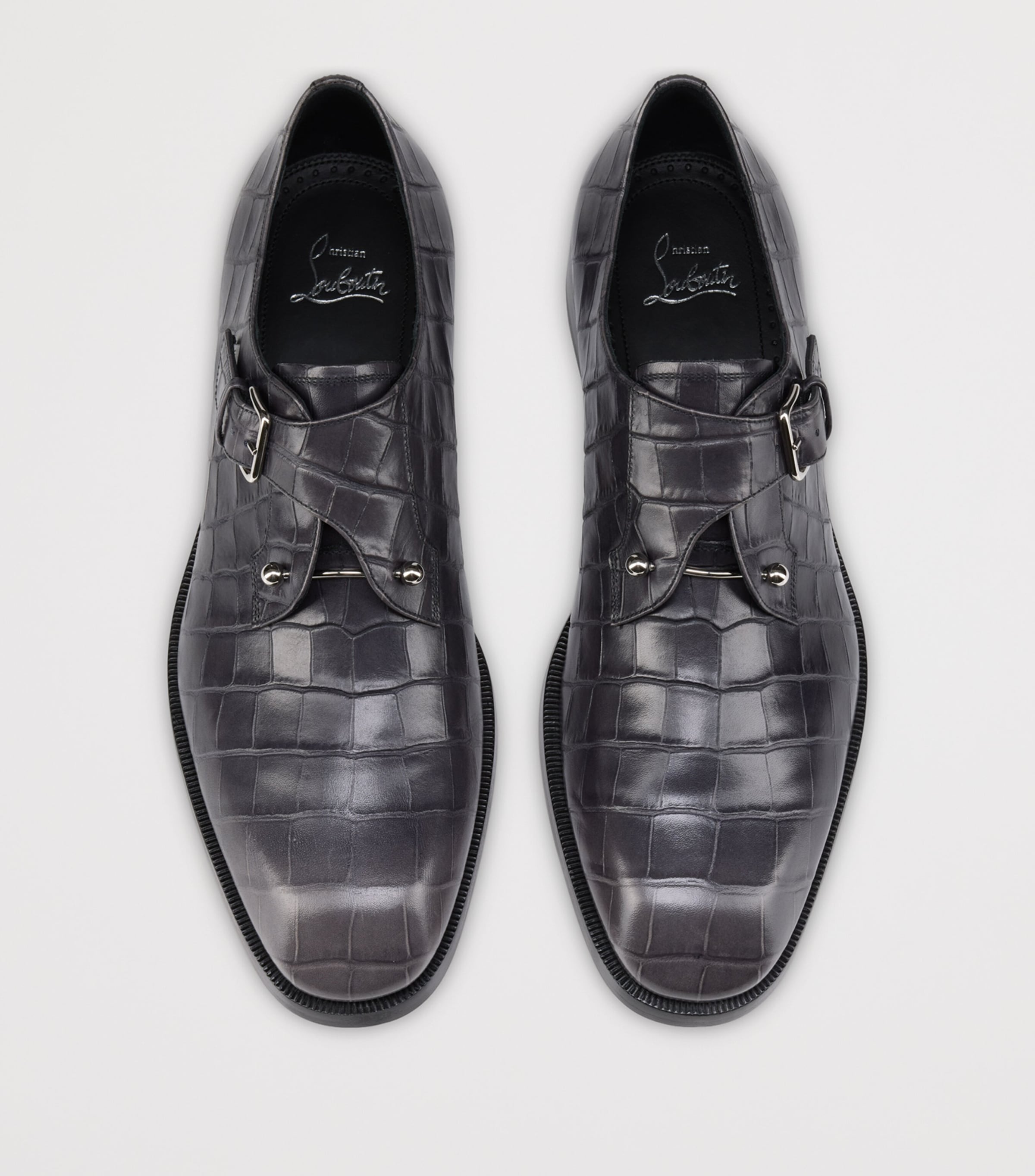 Christian Louboutin Chambelimonk Leather Monk Shoes Image 3