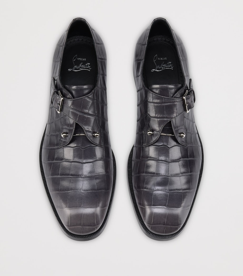Christian Louboutin Chambelimonk Leather Monk Shoes Image 3