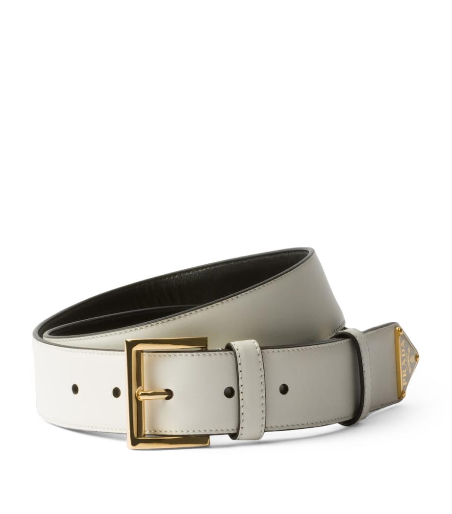 Leather Logo Belt F097W Image 1