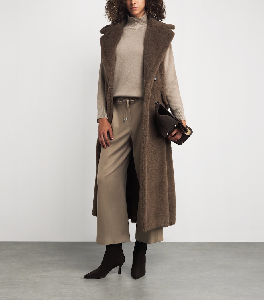 Stretch-Wool Drawstring Trousers BISCUIT Image 2