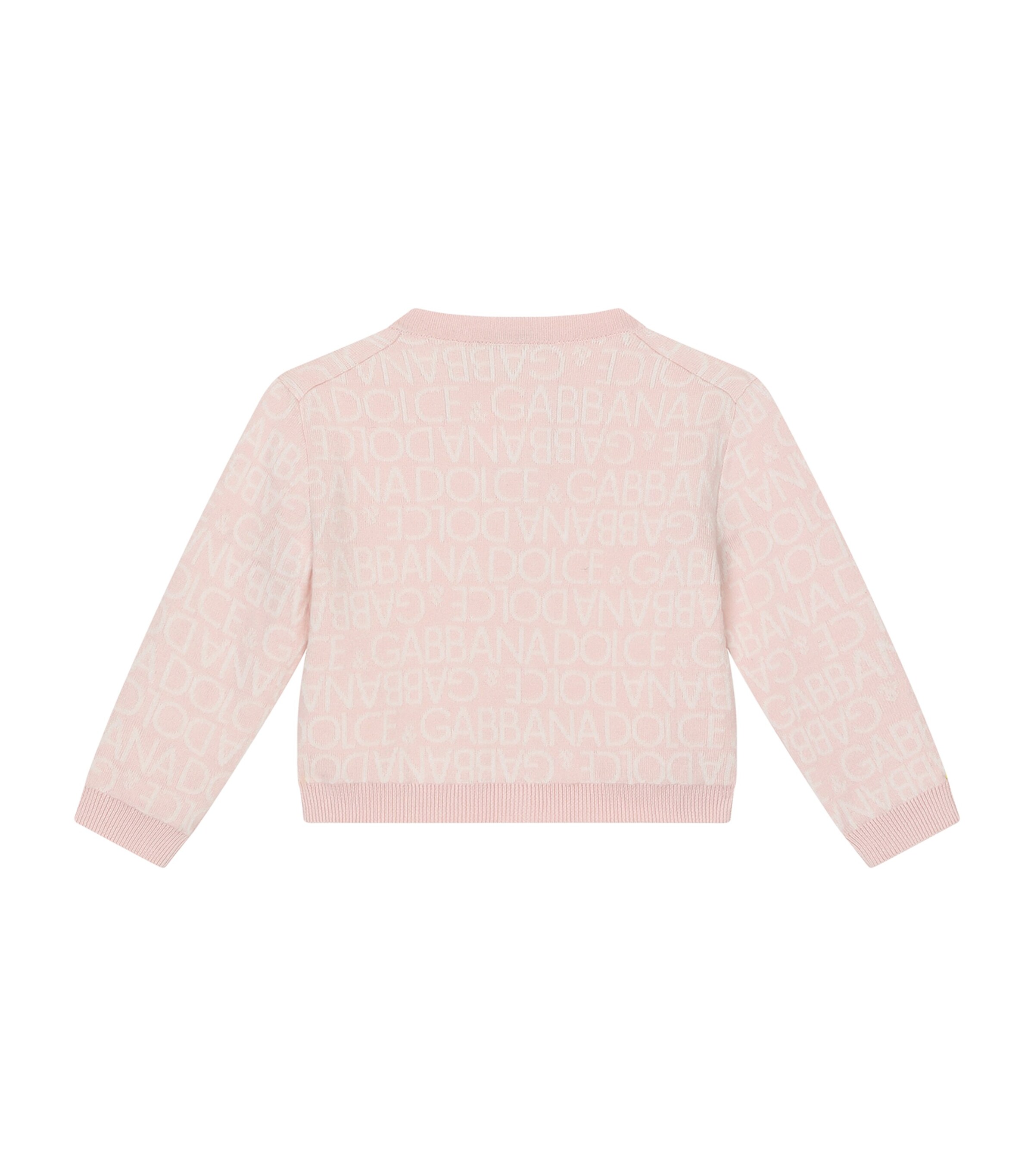 Dolce&Gabbana Kids Cotton-Cashmere Logo Cardigan (3-30 Months) Comb Image 2