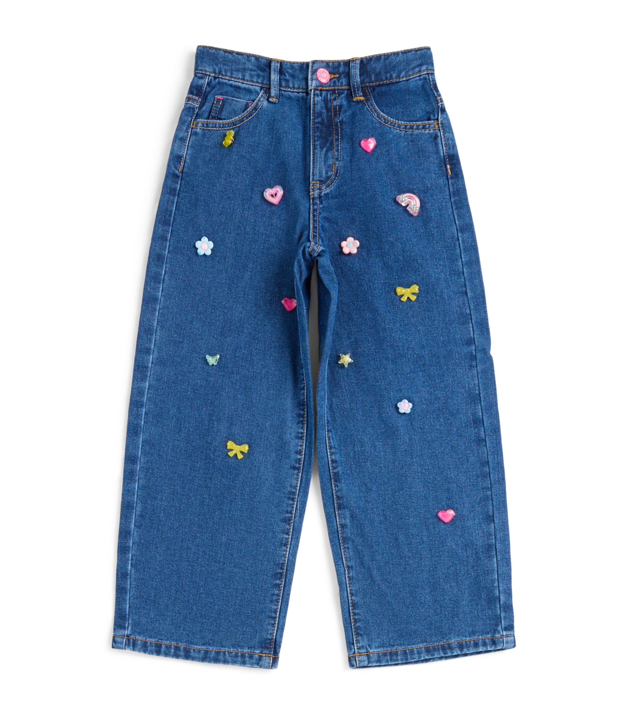Billieblush Embellished Jeans (3-12 Years) Stone Image 1