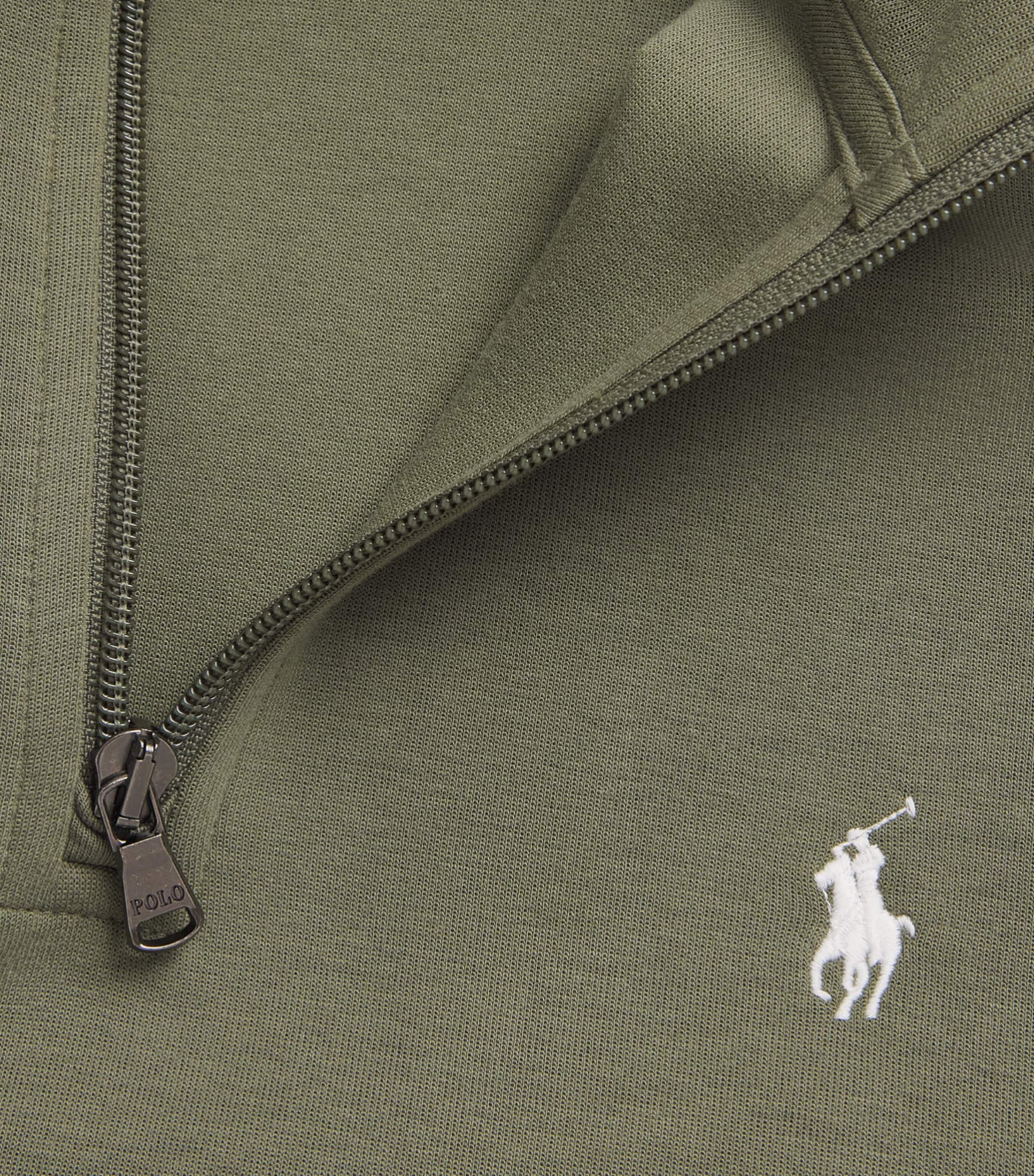 Polo Ralph Lauren Mens Cotton Quarter-Zip Sweatshirt Cruise Olive Image 6