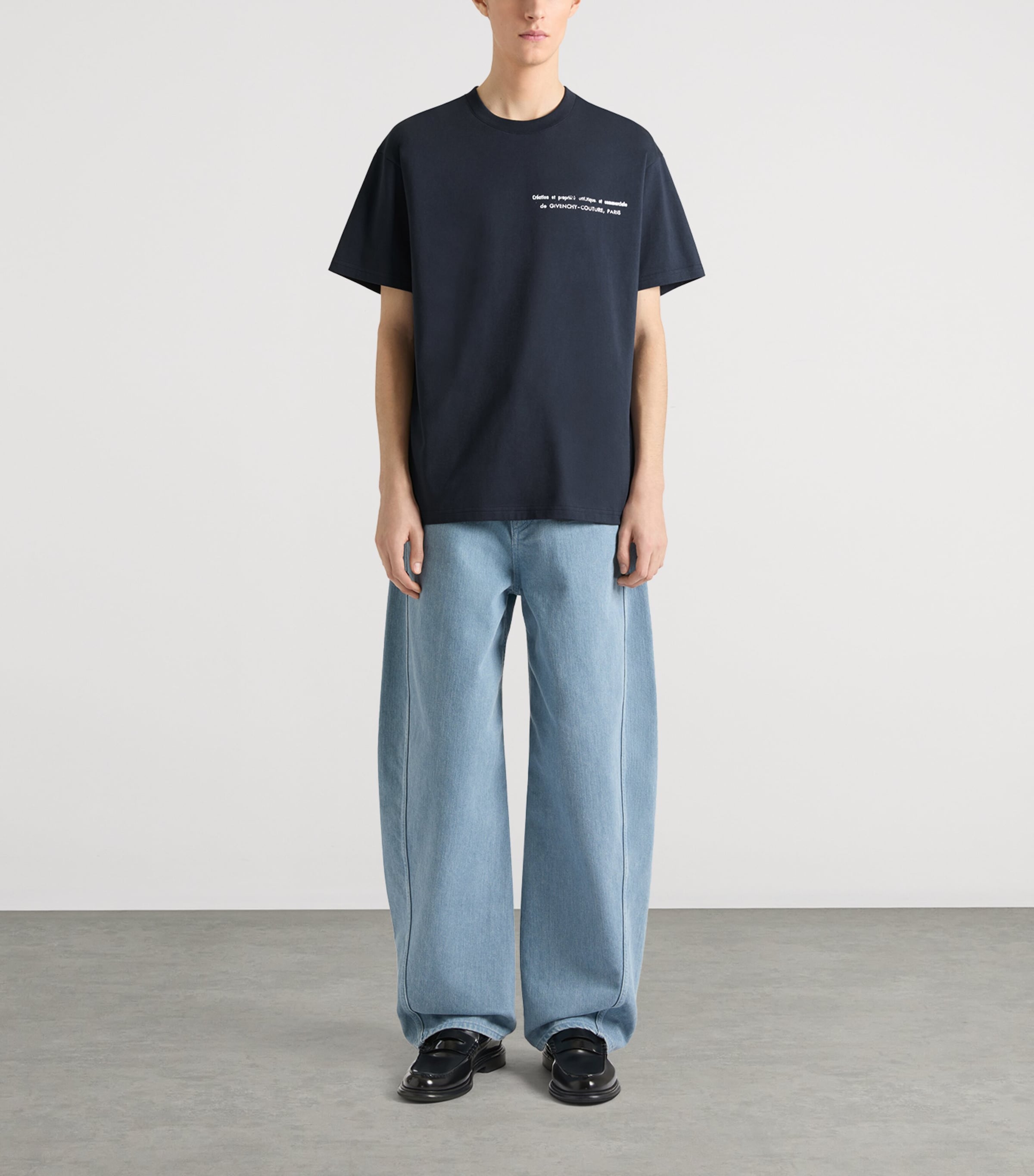 Givenchy Mens Cotton Logo T-Shirt Image 2