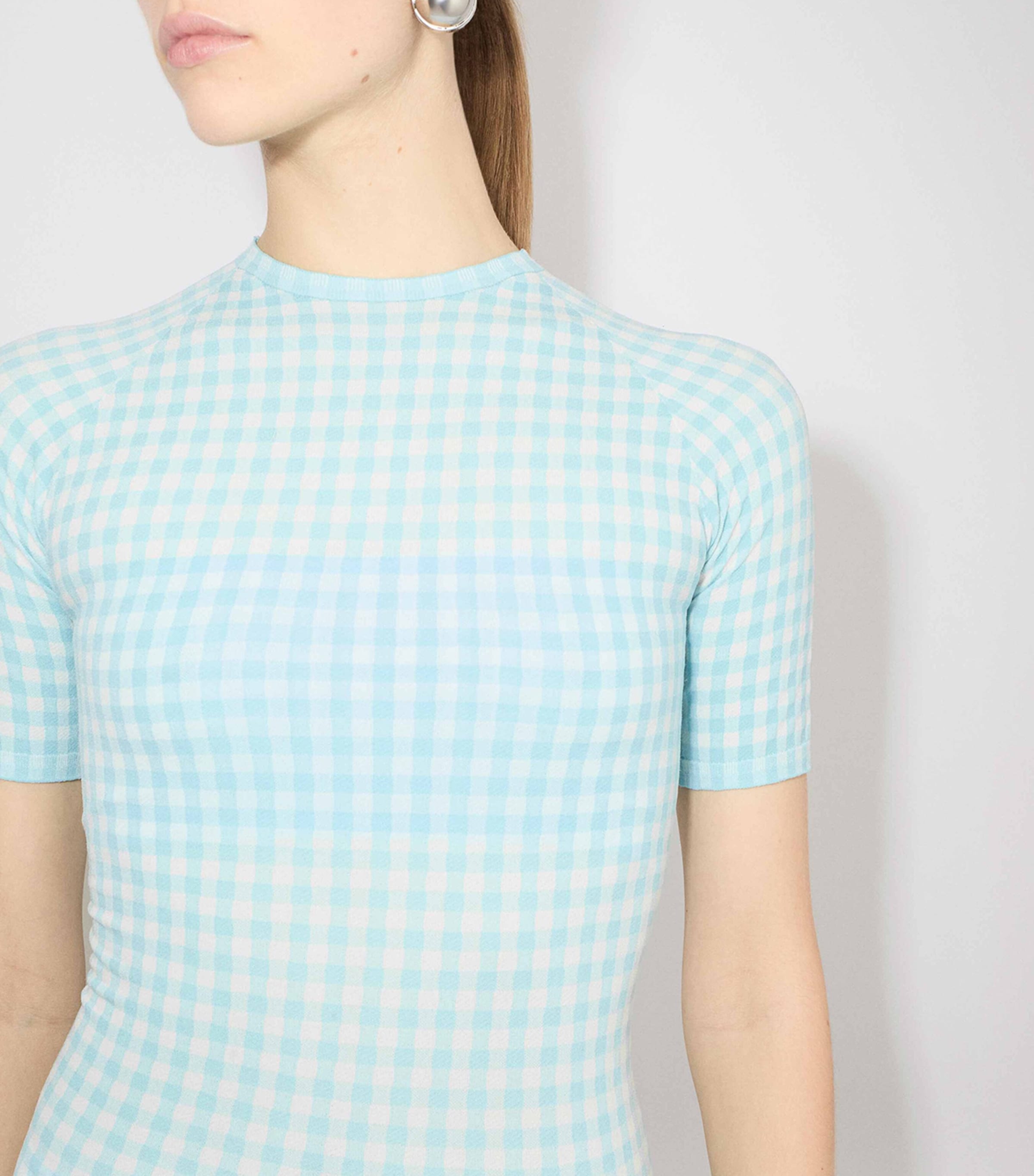 Gingham Top AMAZONITE Image 5